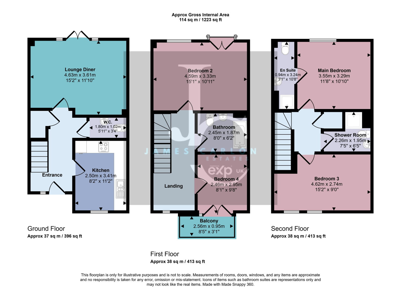 17, Upton Walk, Telford floorplan