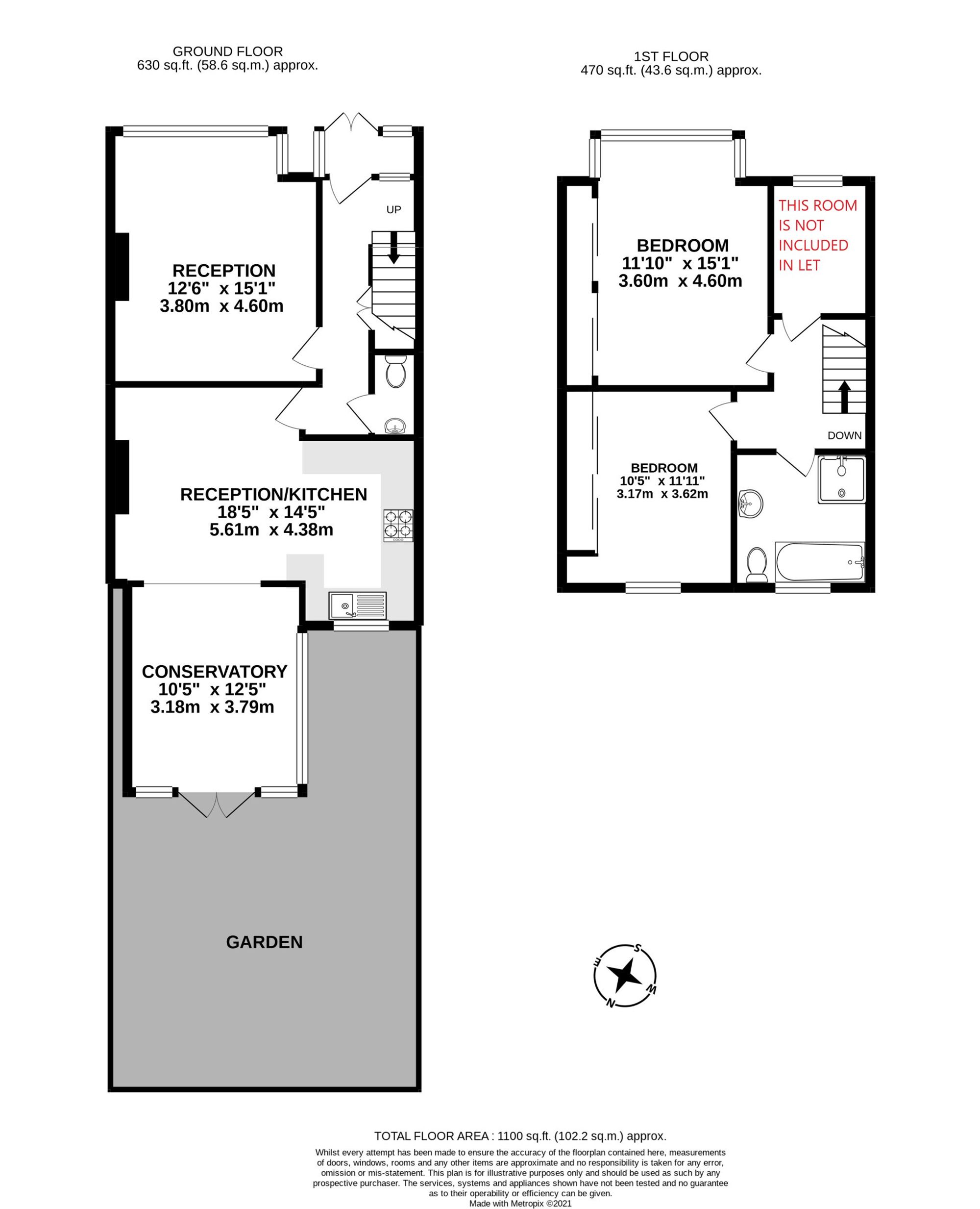 29 Priory Crescent, Sutton floorplan