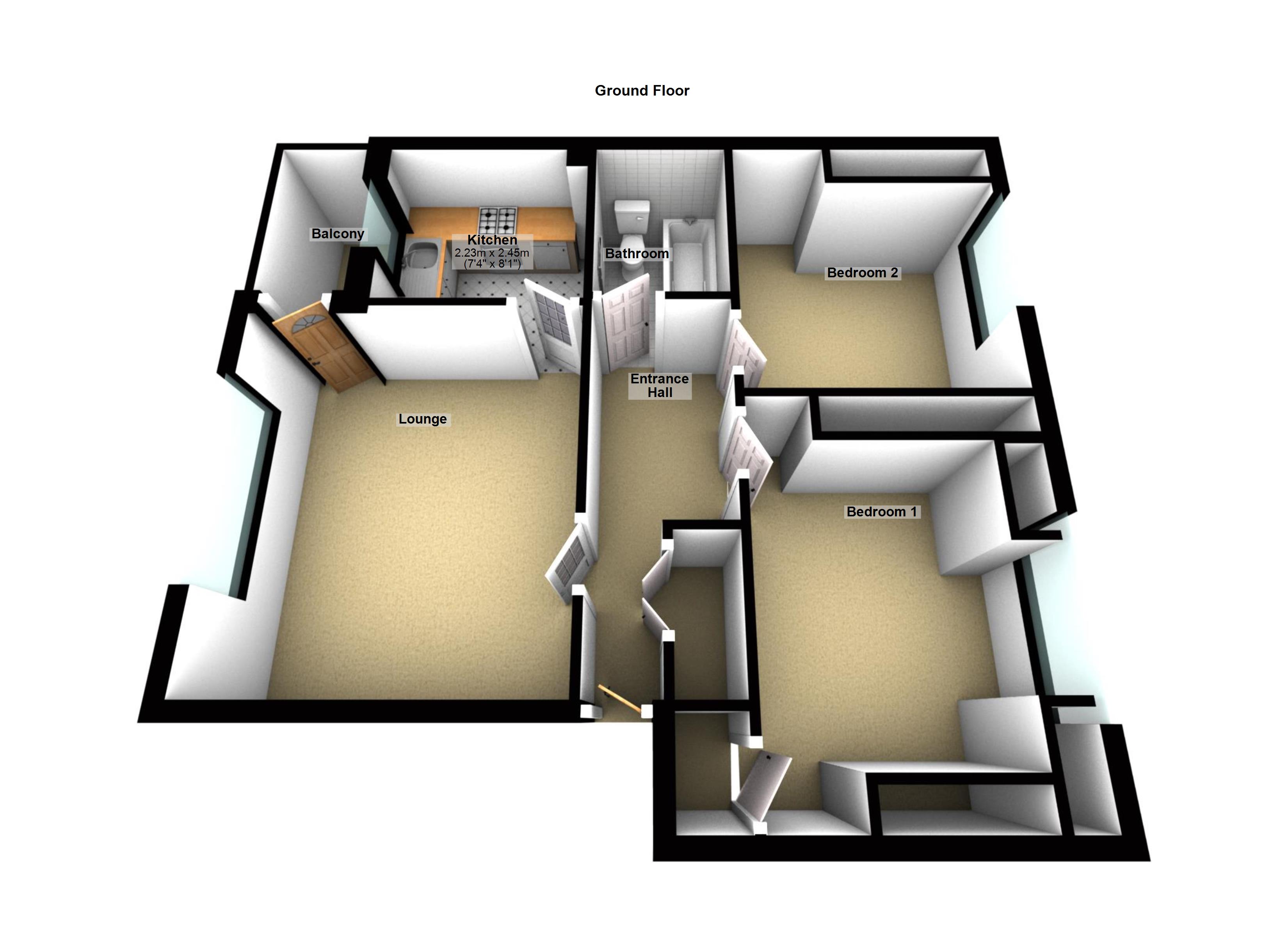 Clifton Drive, Blackpool FY4, 2 bedroom flat for sale 46009776