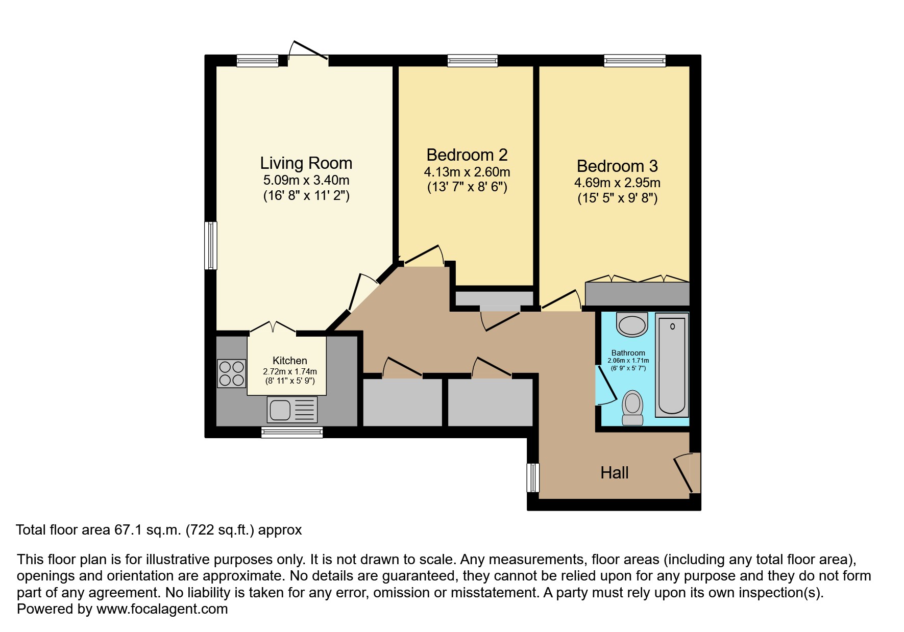 8, St Michaels Court, Bishops Cleeve floorplan