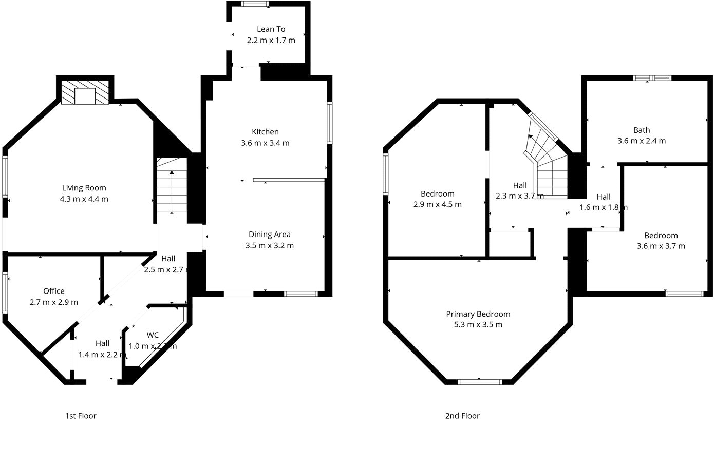 61, The Knoll, Matlock floorplan