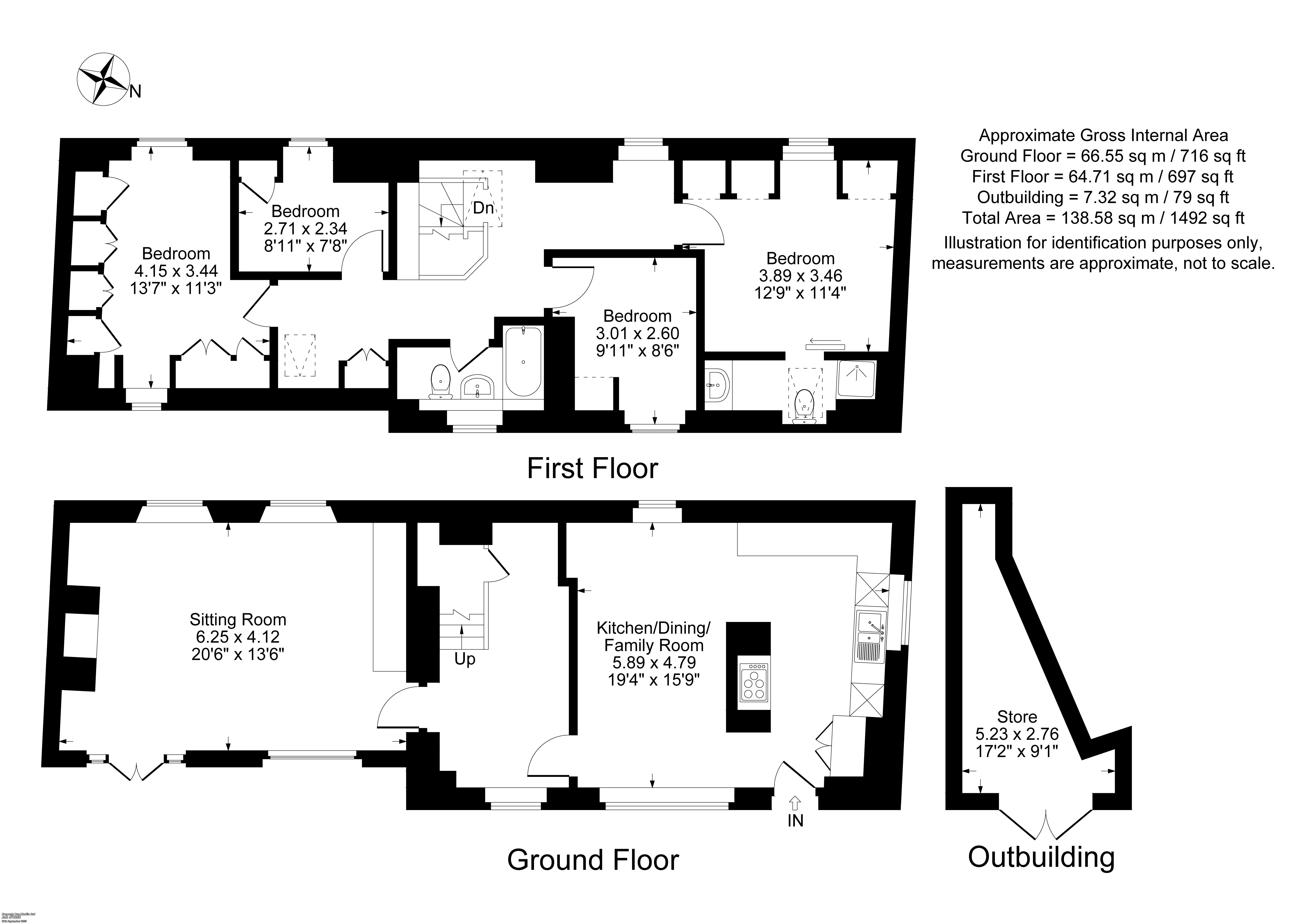 The Retreat,, Little Chesterton, Oxfordshire floorplan