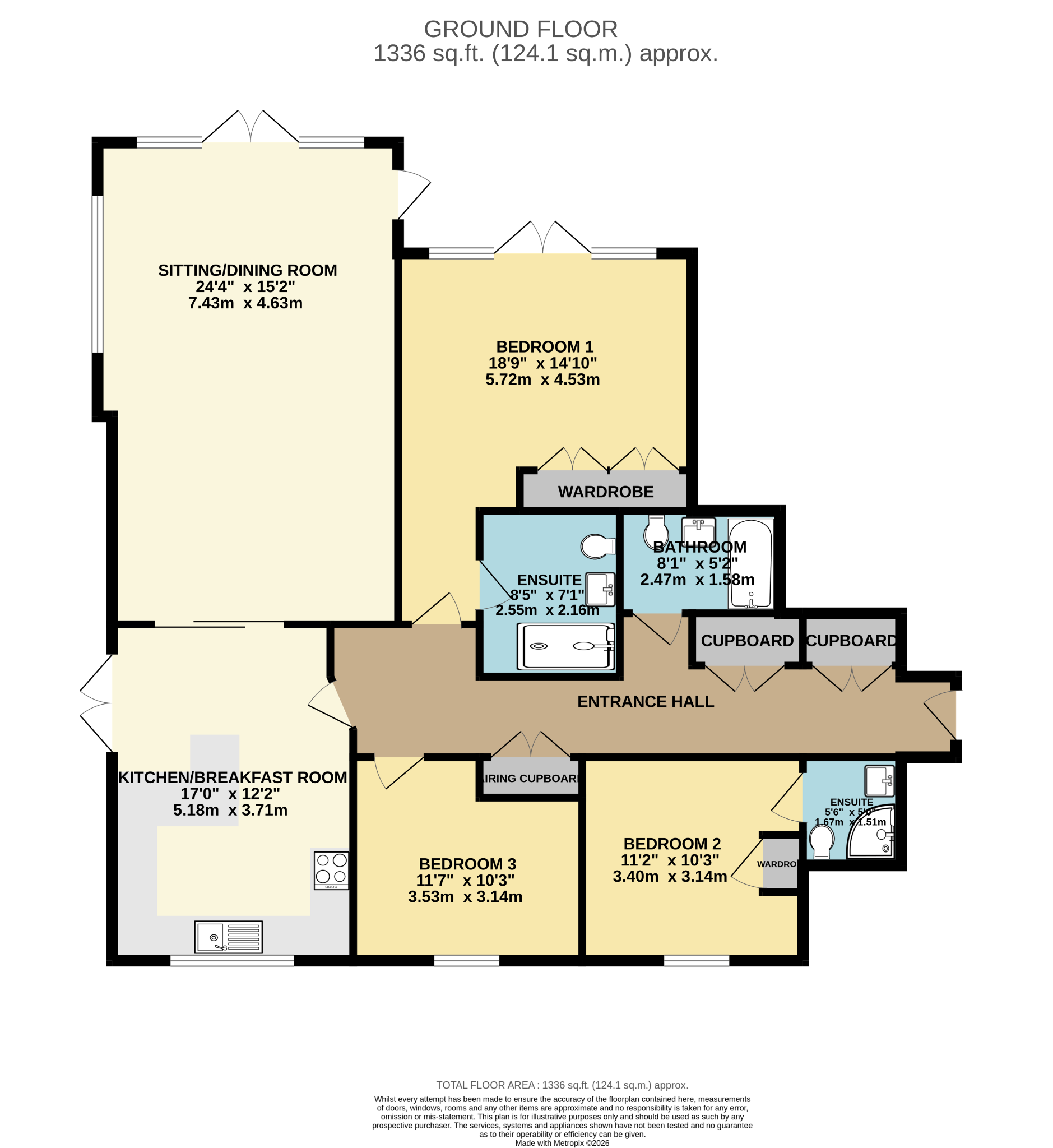 2 Windward Court, Shelly Road, Exmouth floorplan