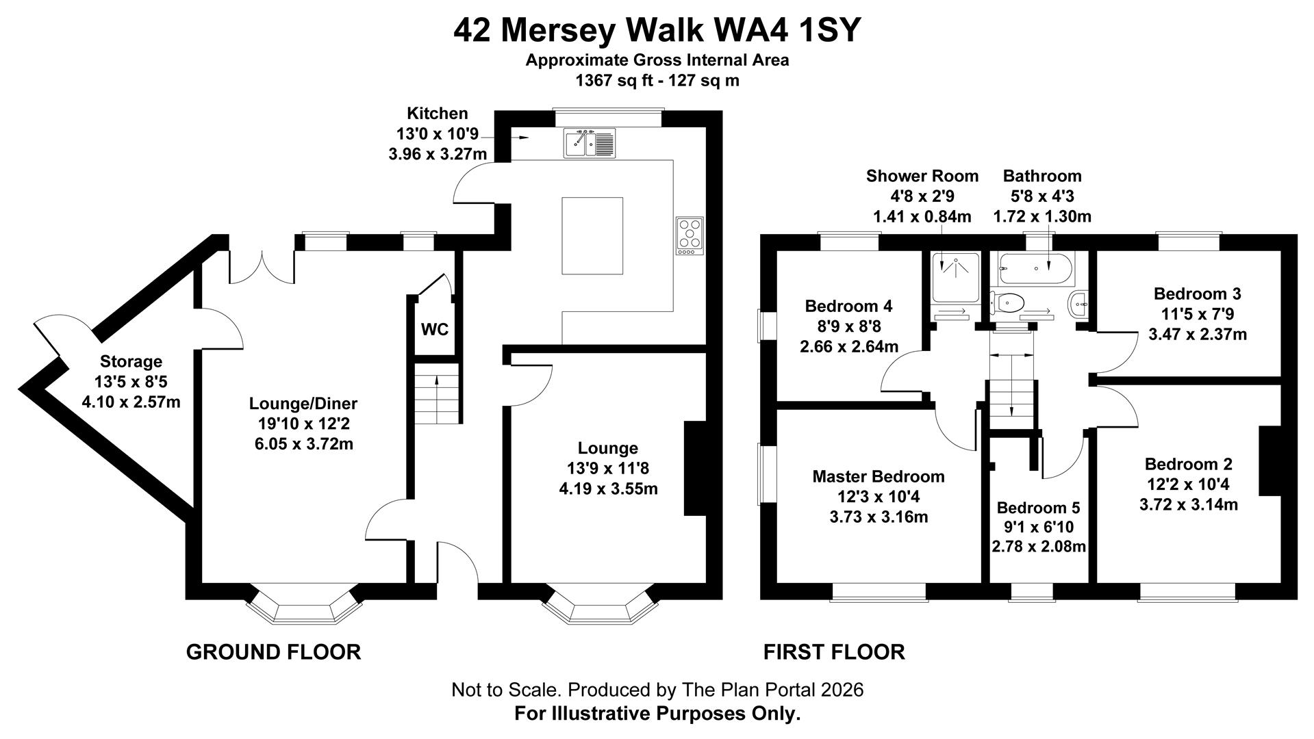 42, Mersey Walk, Warrington floorplan
