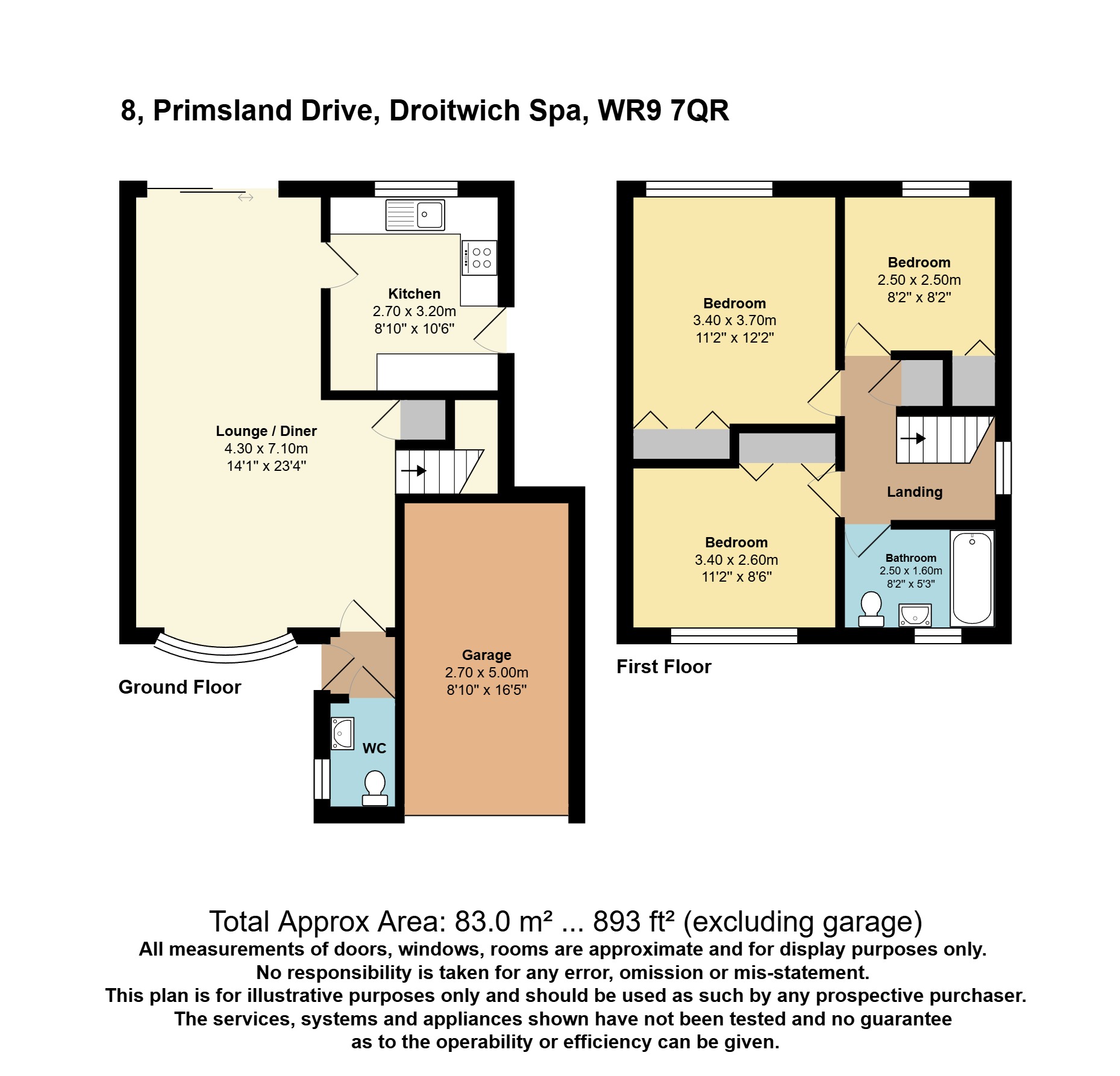 8, Primsland Drive, Worcestershire floorplan