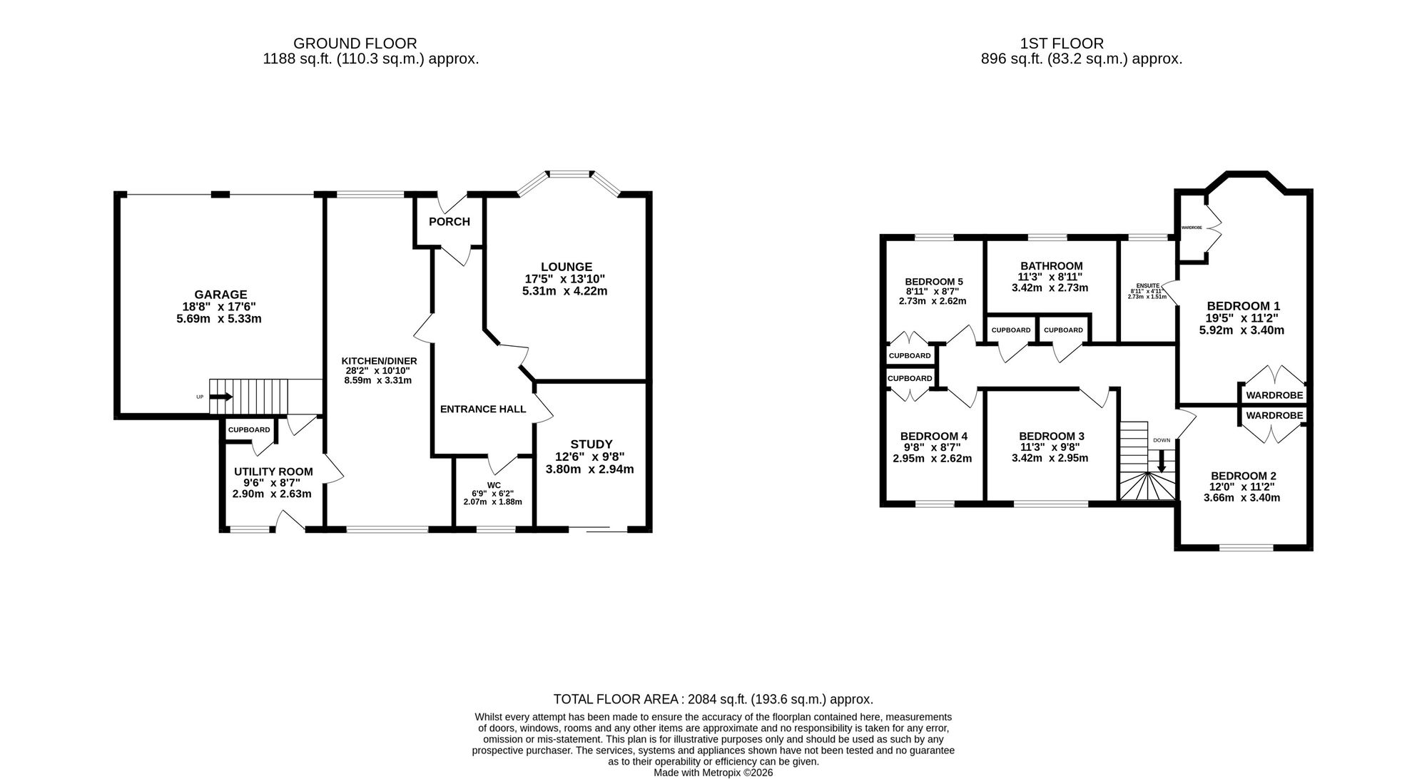 15 Lundies Walk, Auchterarder floorplan