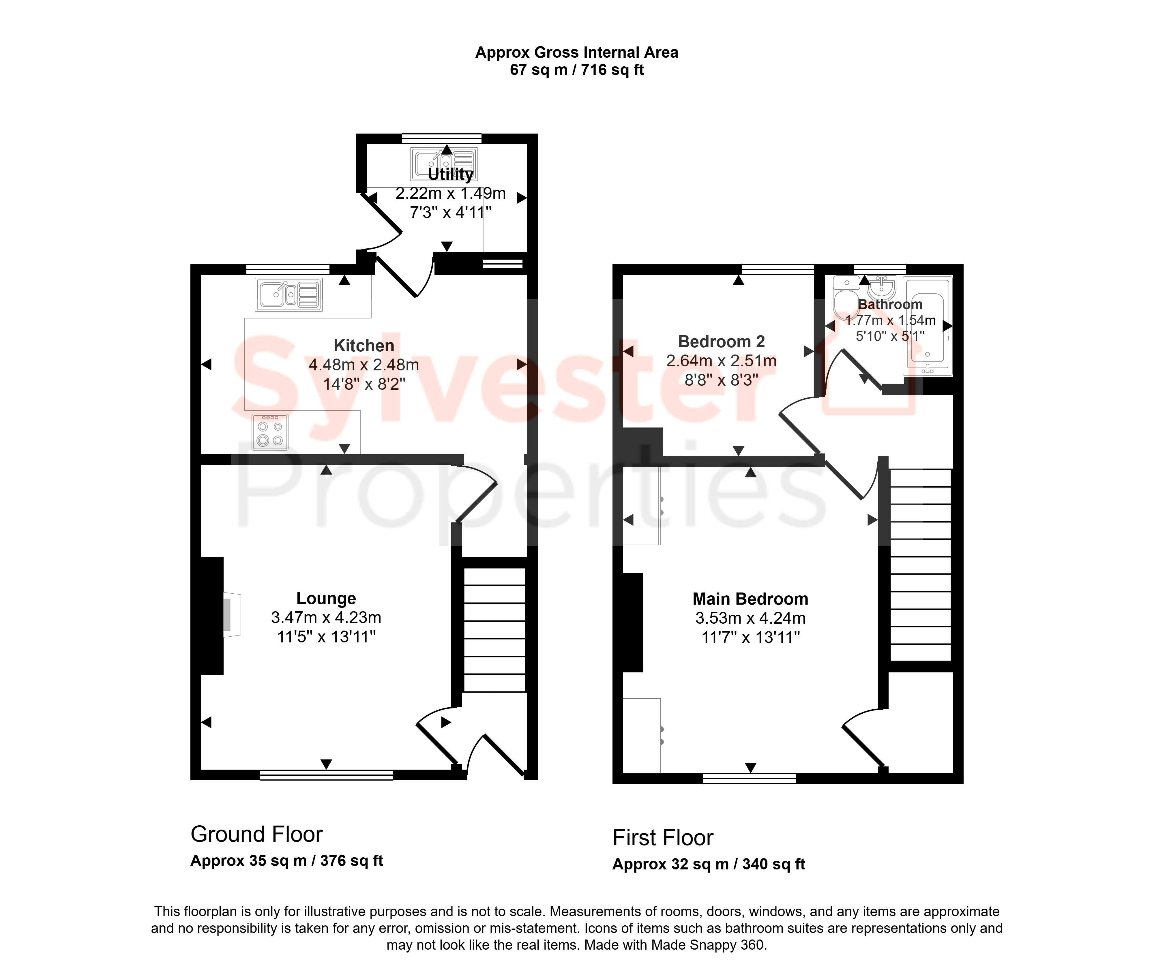 362, Medomsley Road, Consett floorplan