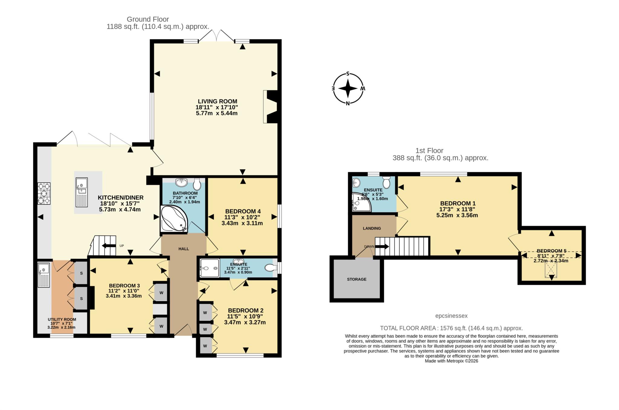 Woodlands, Willow Close, Brentwood floorplan