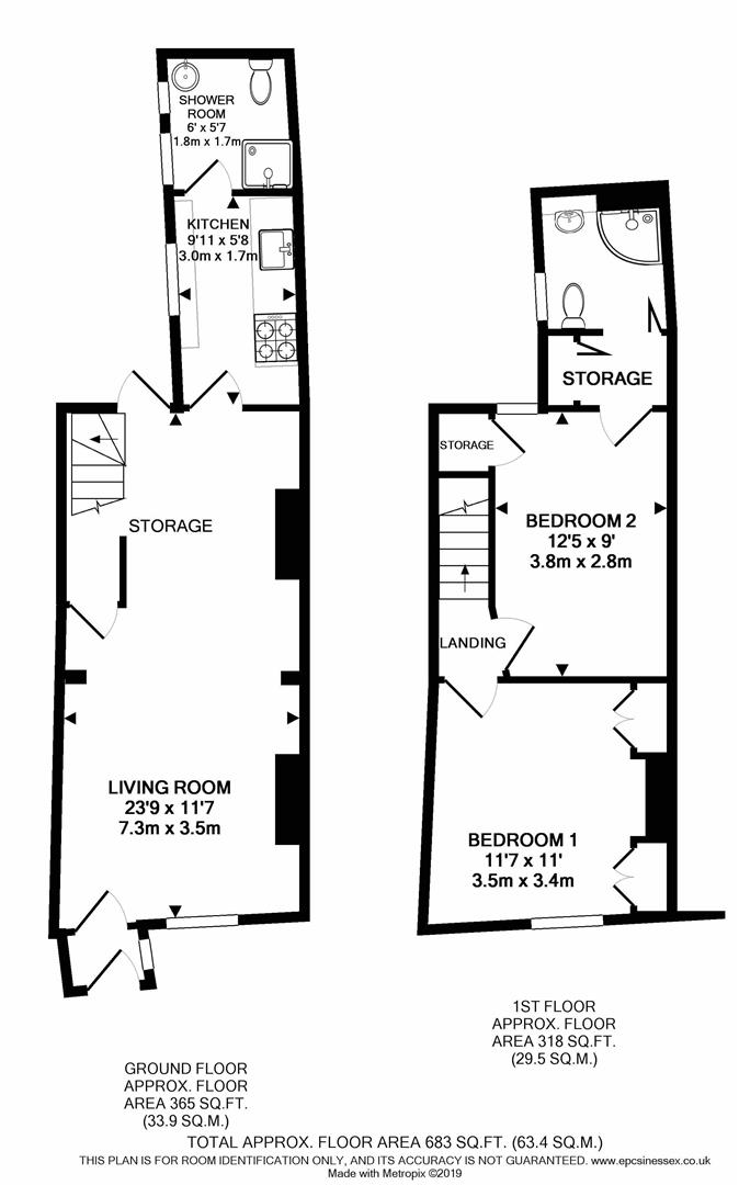 2 Bedrooms  for sale in Myrtle Road, Warley, Brentwood CM14