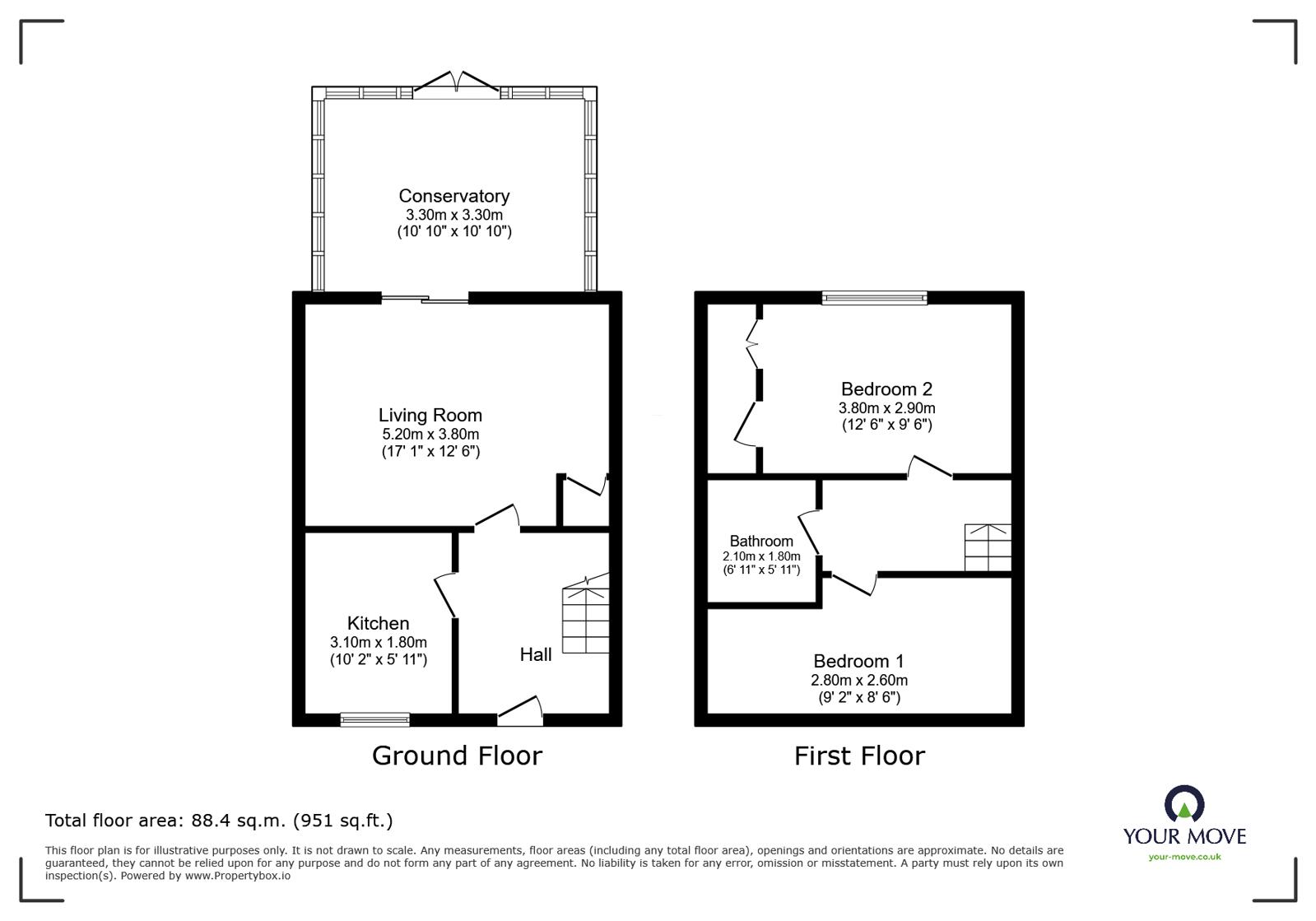 2, Compass Court, Portslade floorplan