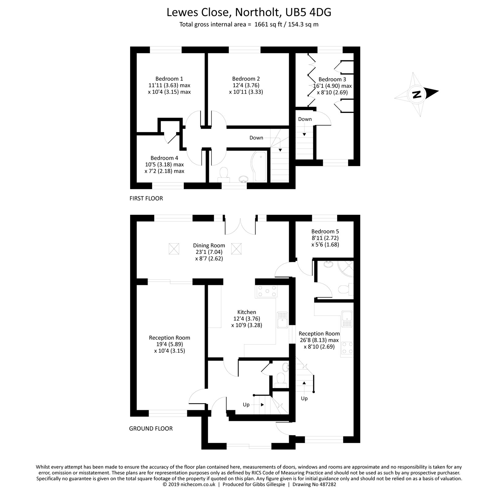 5 Bedrooms Semi-detached house for sale in Lewes Close, Northolt, Middlesex UB5