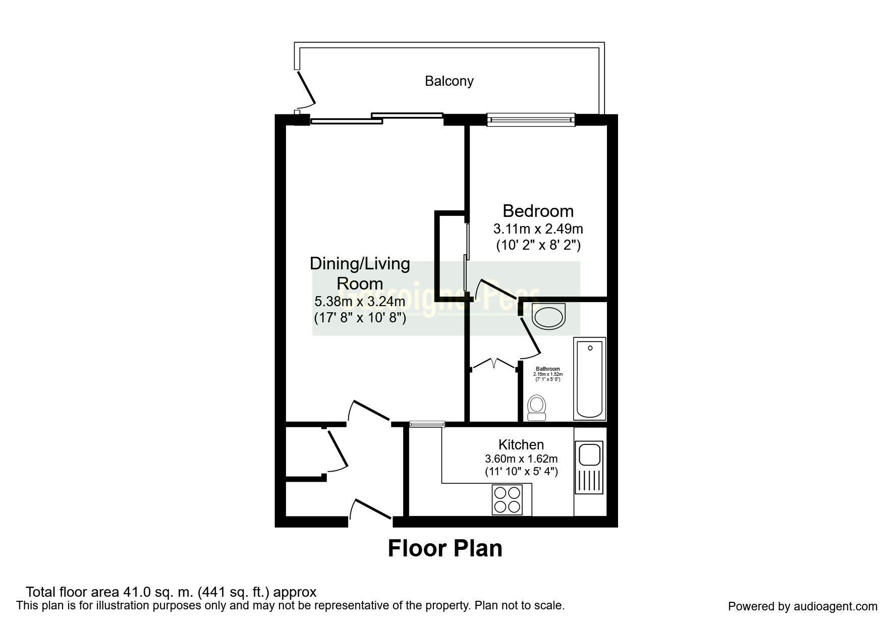 1 Bedrooms Flat to rent in Cavendish House, Guildford GU1