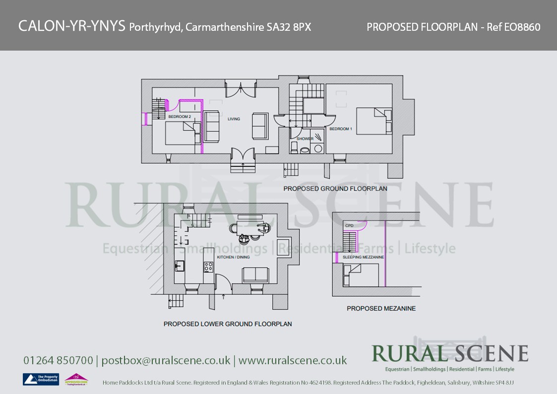 CALON-YR-YNYS, Porthyrhyd SA32, LLANELLI floorplan