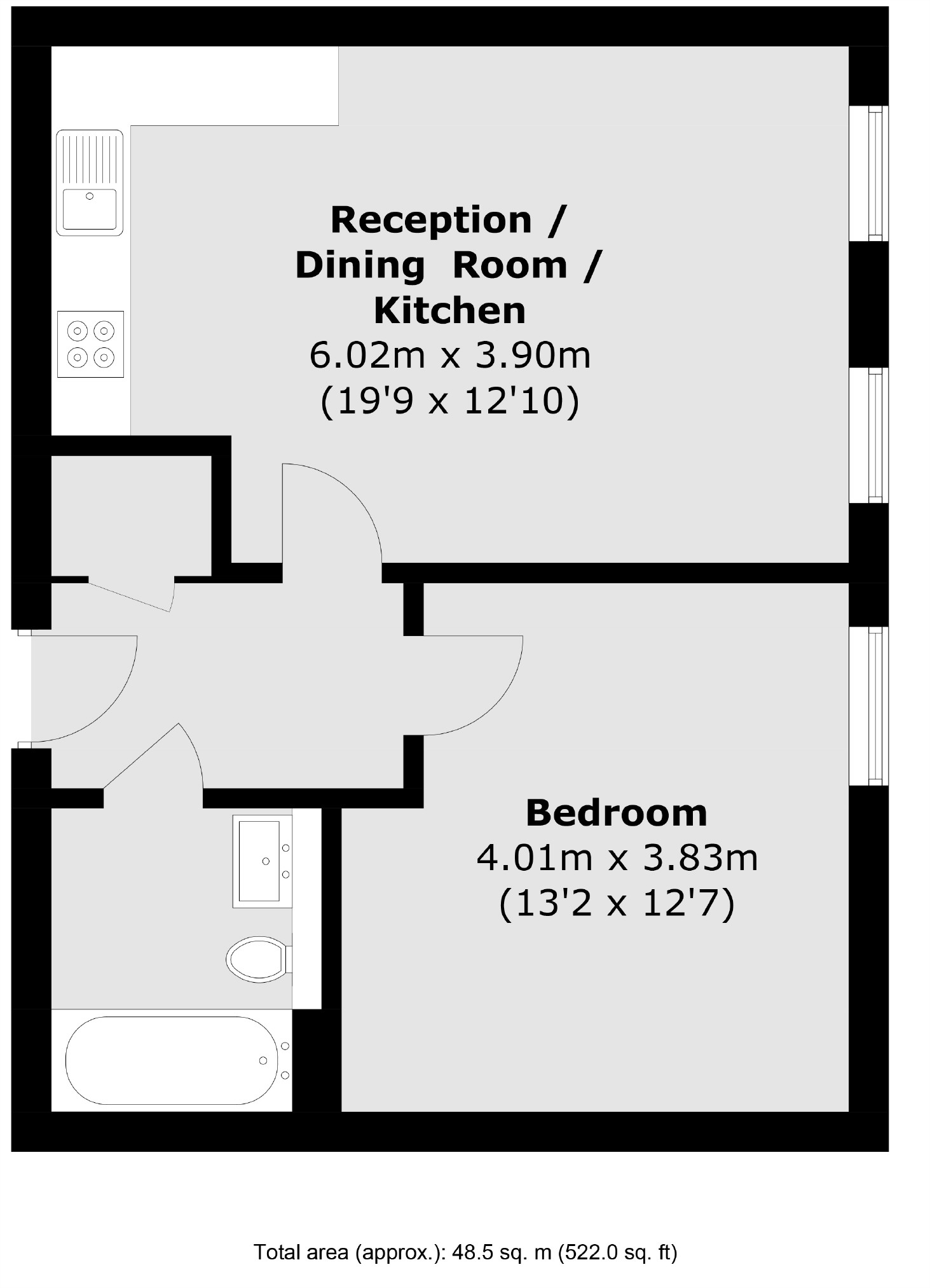 Flat 55, 4, Littleworth Road, Esher floorplan