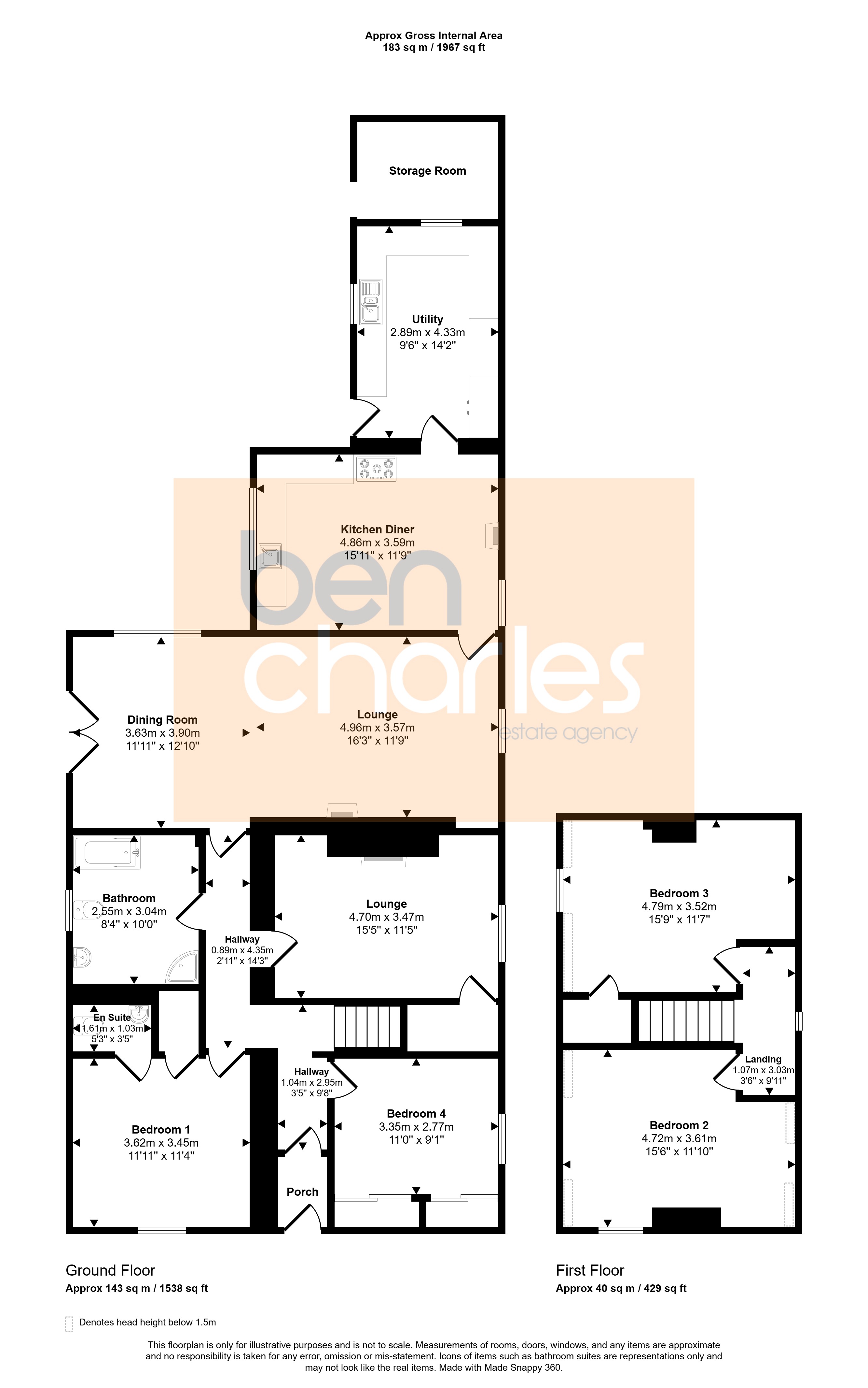 West Broom Farm, Durham floorplan