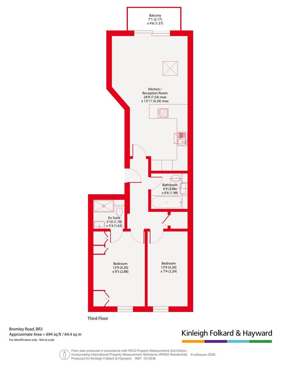 Flat 7, 114A,, Bromley Road, Beckenham floorplan