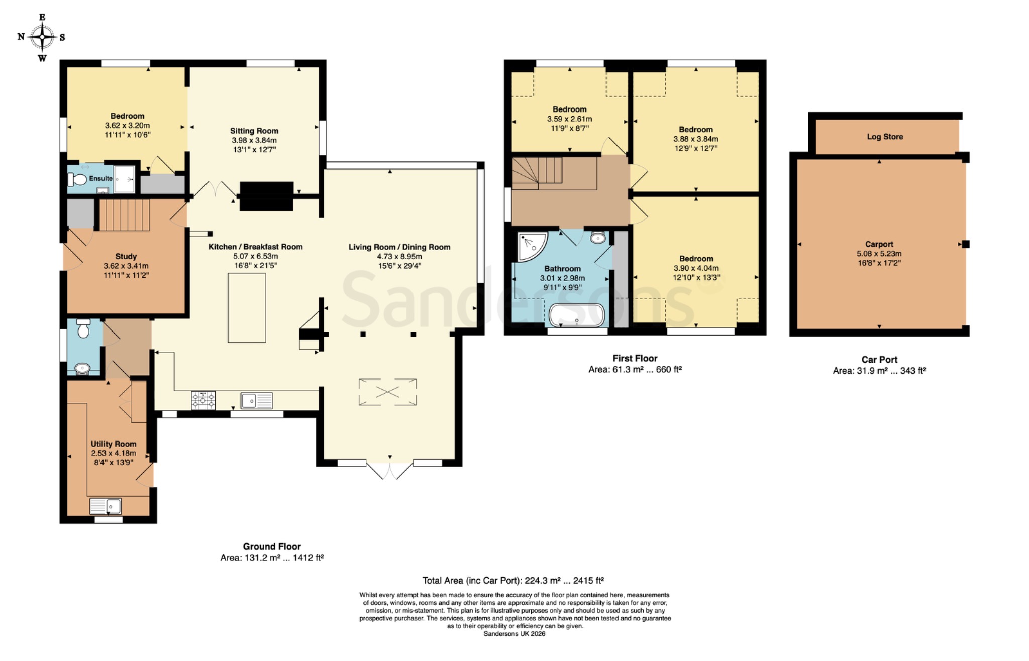 The Chestnuts, Station Road, Ashford floorplan