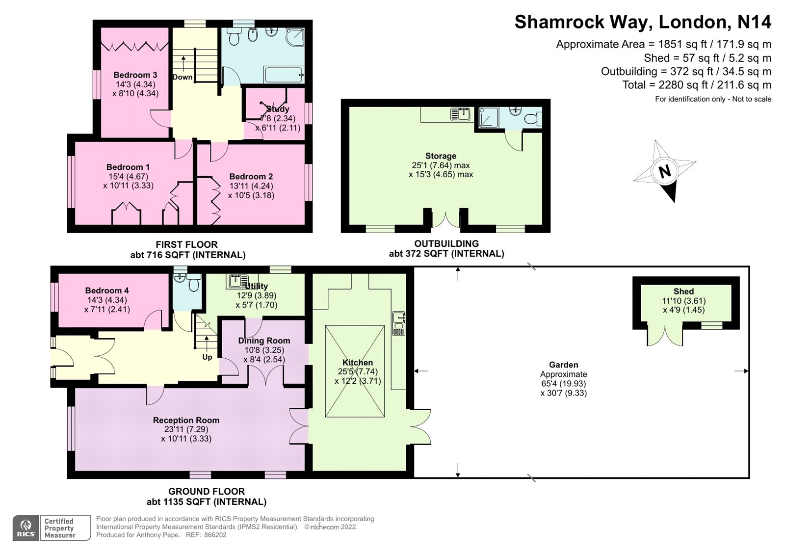 Shamrock Way, Southgate, London N14, 4 bedroom detached house for sale