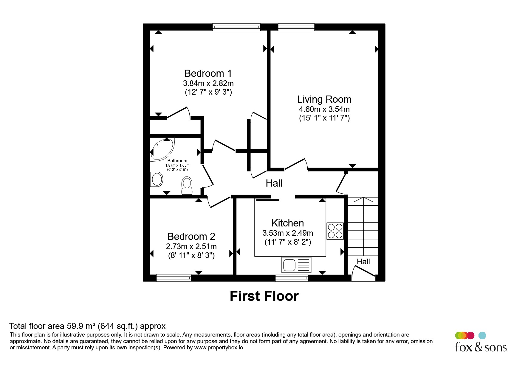 14, Ruxley Court, Langney Rise, Eastbourne floorplan