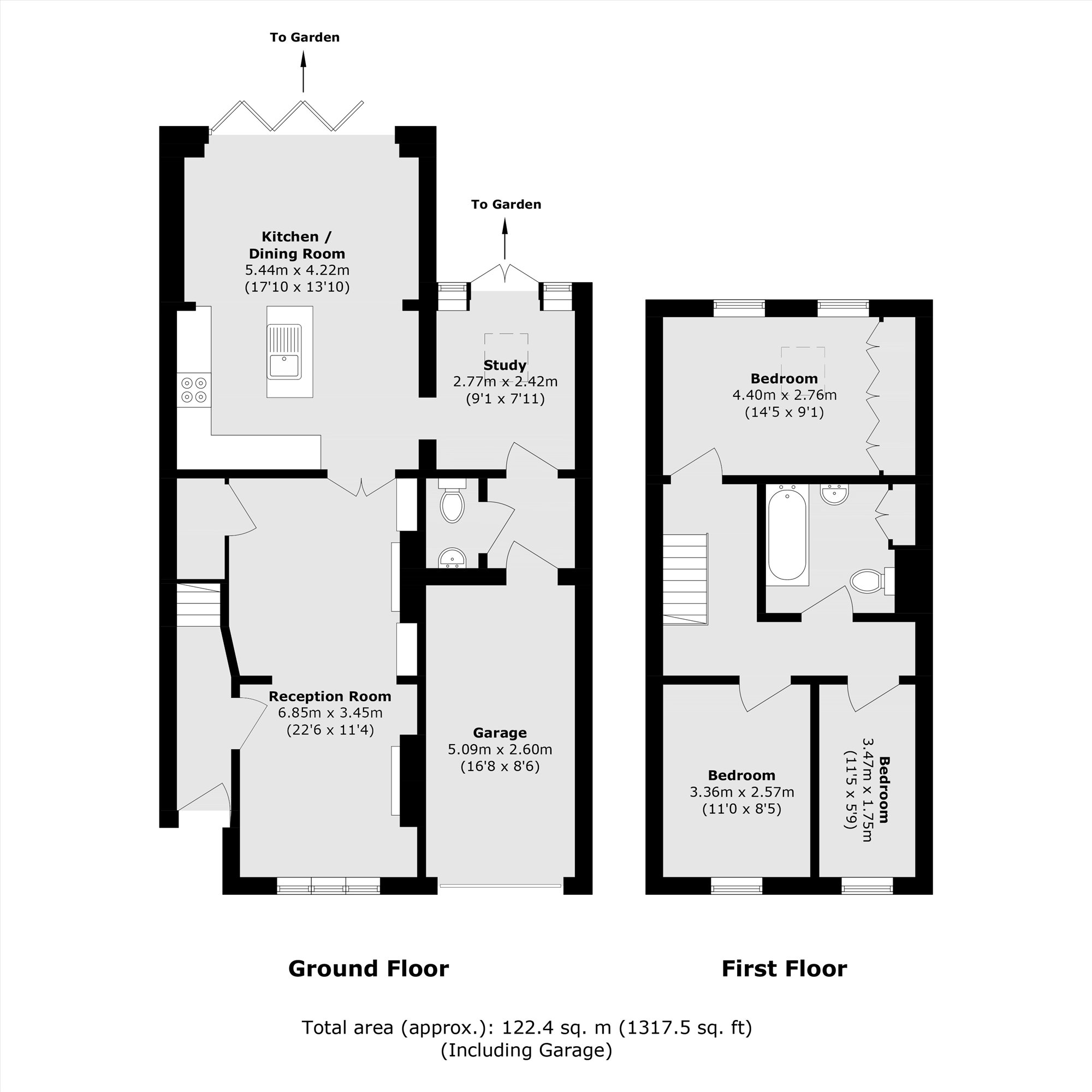 145, Broad Lane, Hampton floorplan