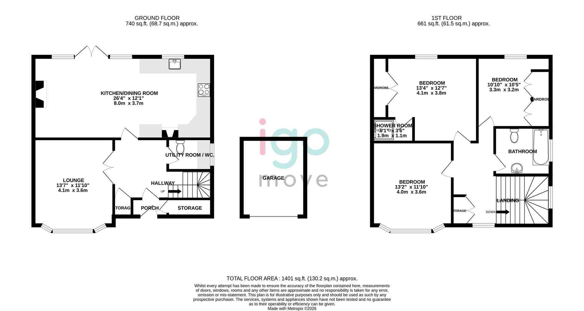 15, Warwick Grove, Hartlepool floorplan