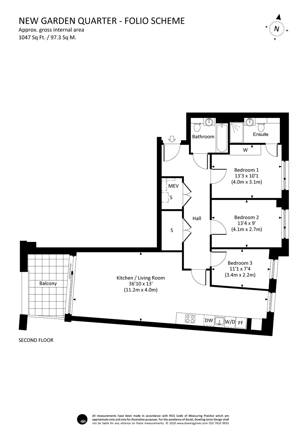 3 Bedrooms Flat to rent in New Garden Quarter, 3 Forrester Way, London E15