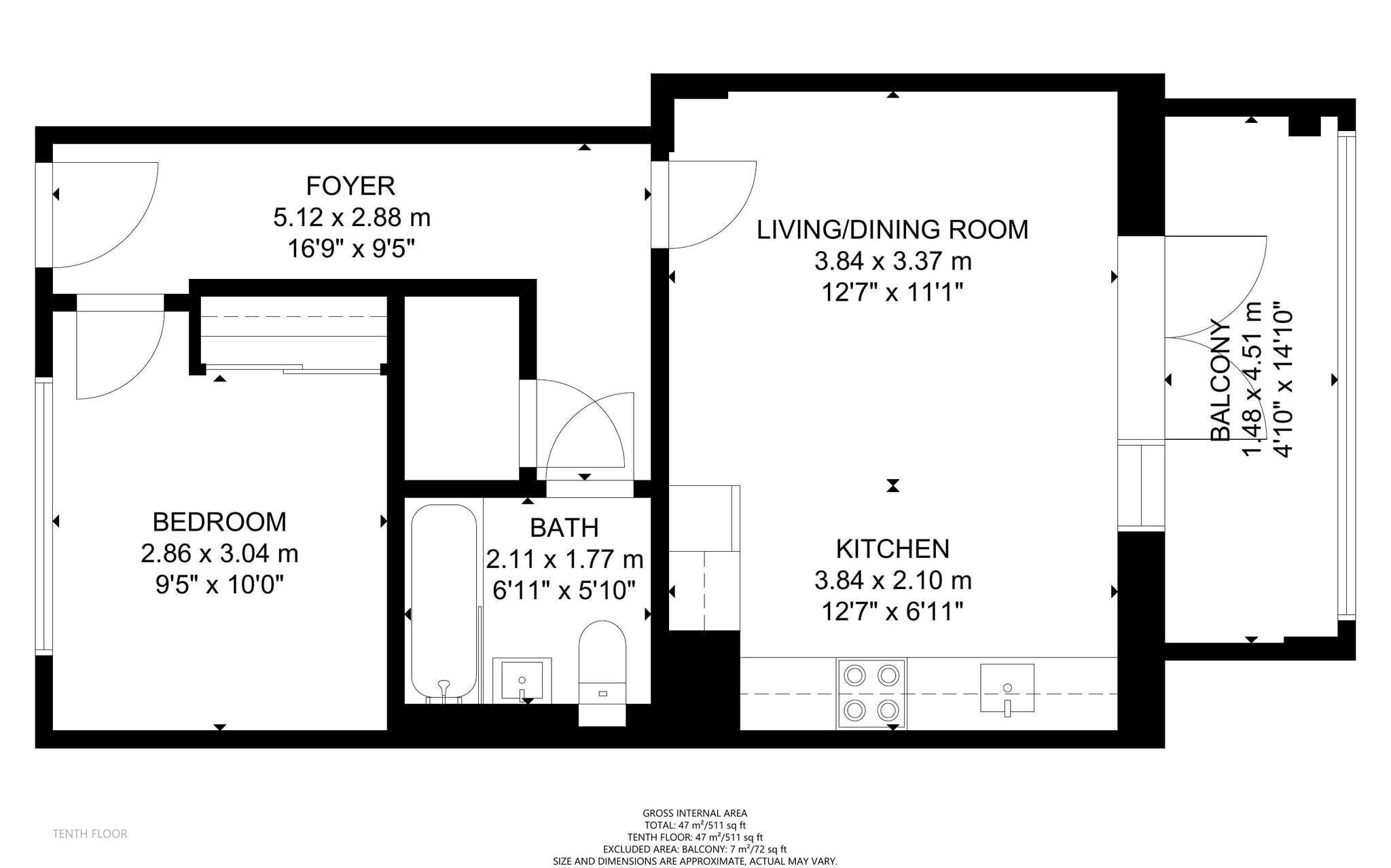 Olympic Way, Wembley floorplan