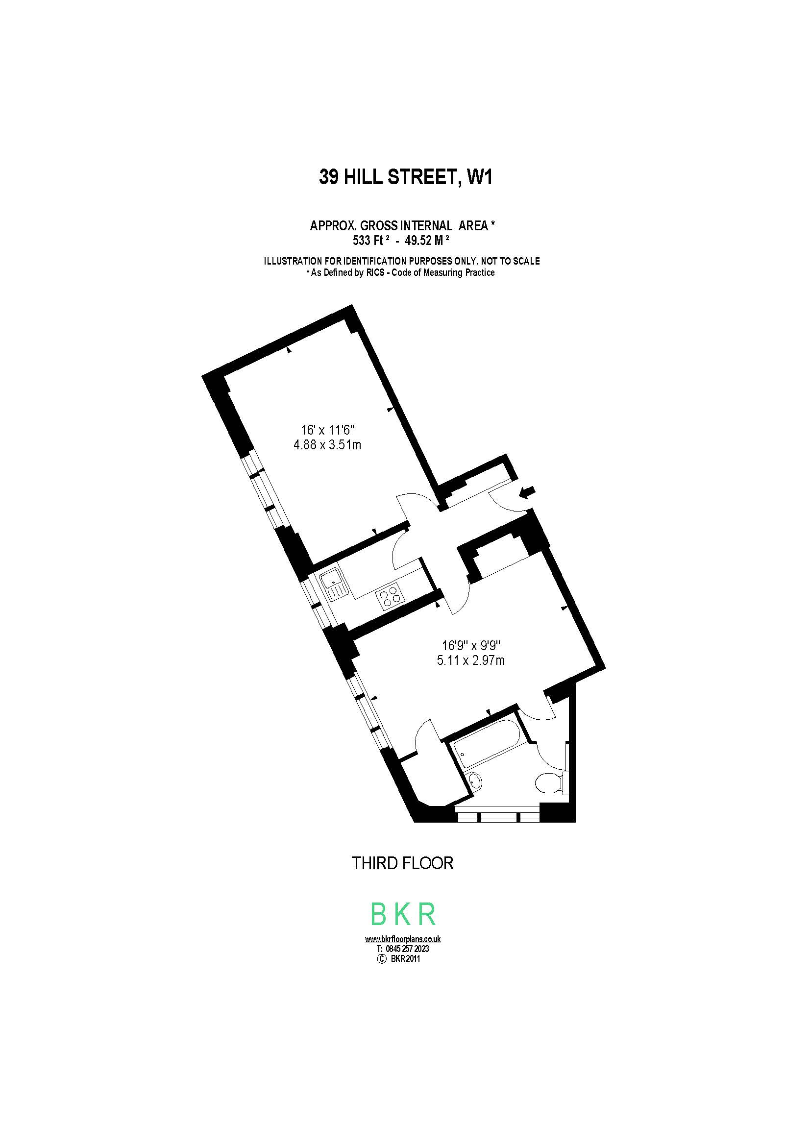 1 Bedrooms Flat to rent in Hill Street, Mayfair, London W1J