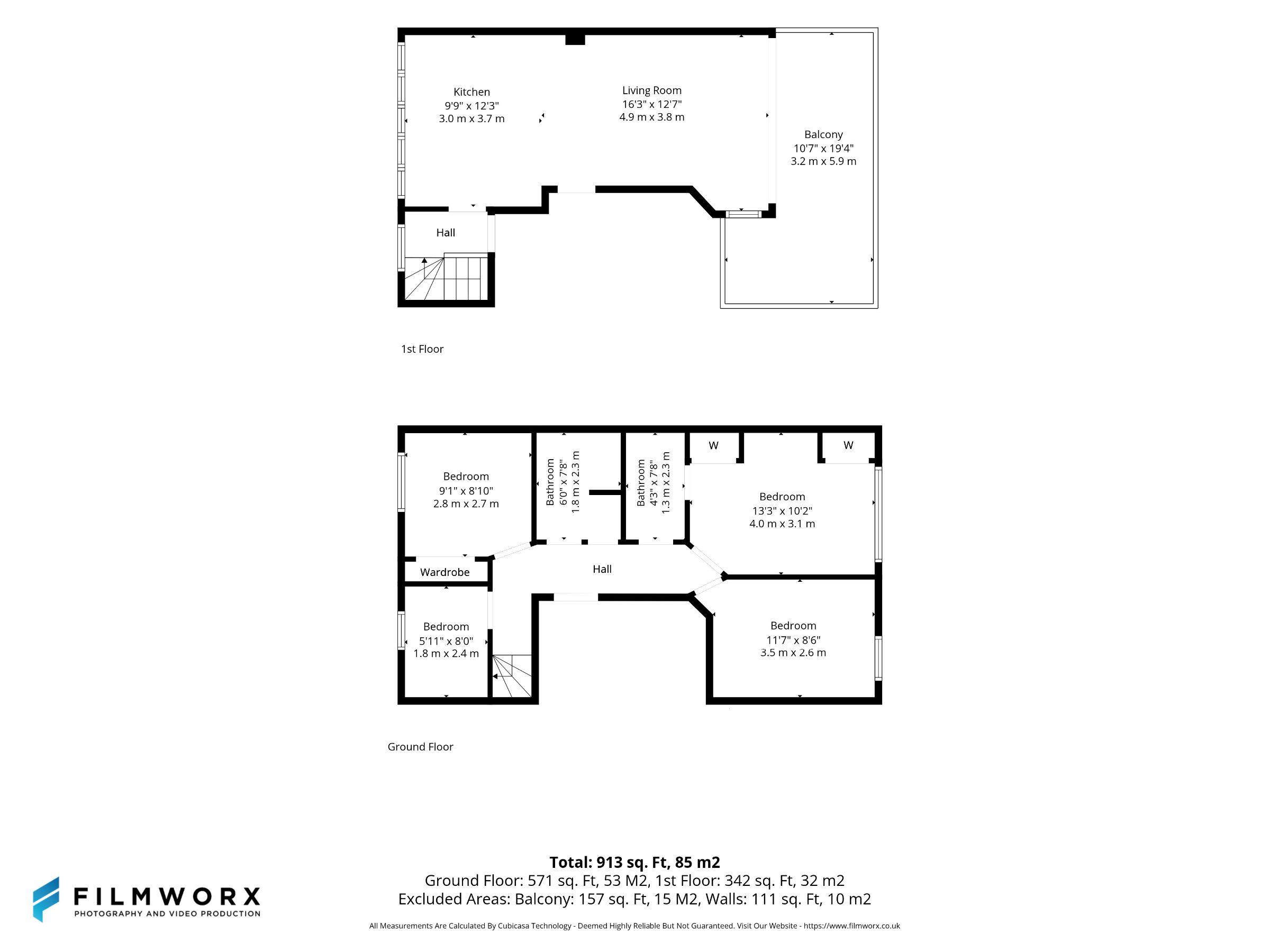 Flat 3/2, 23, Lochburn Gate, Glasgow G20 0SN, Glasgow floorplan