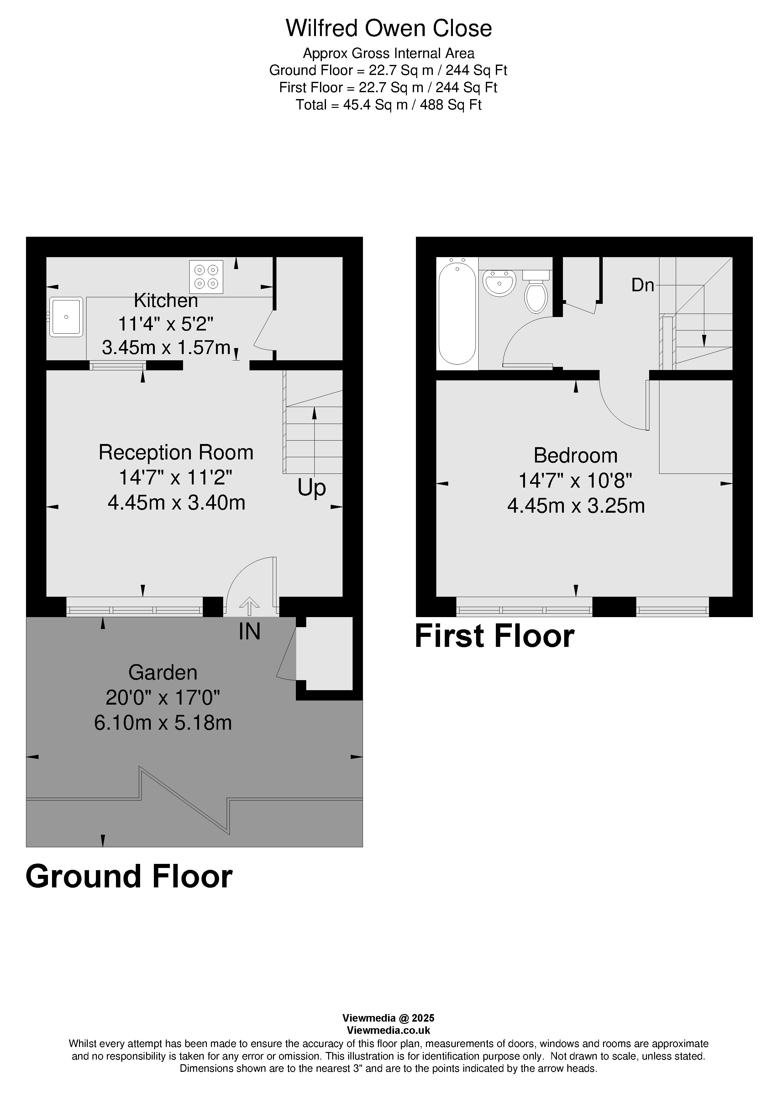 11, Wilfred Owen Close, London floorplan