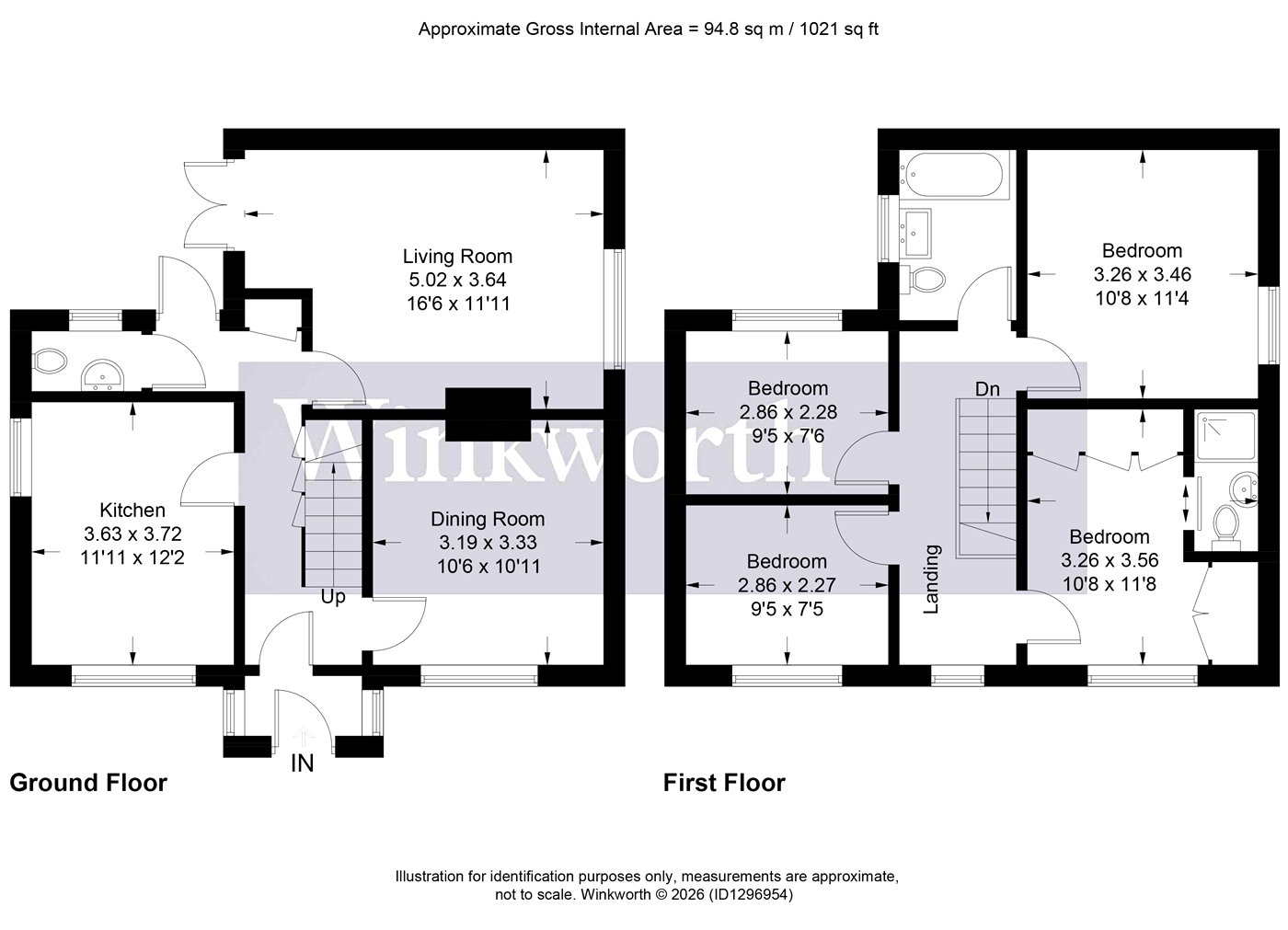 104, Allerton Road, Hertfordshire floorplan