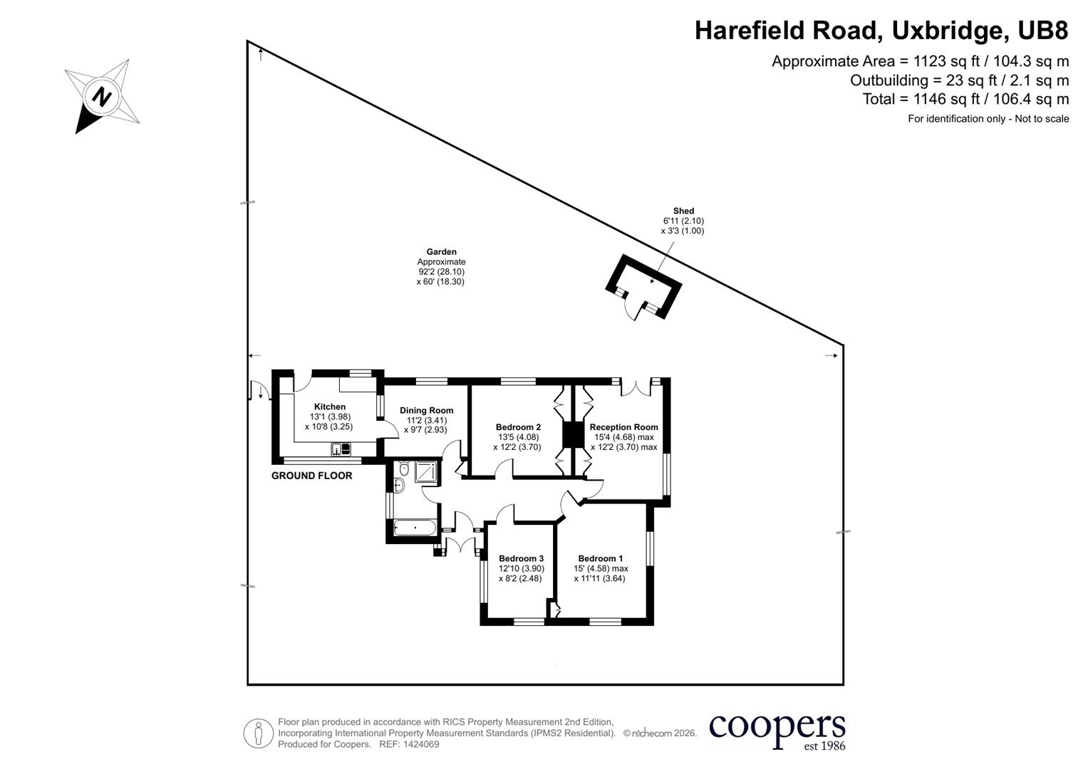 174, Harefield Road, Uxbridge floorplan