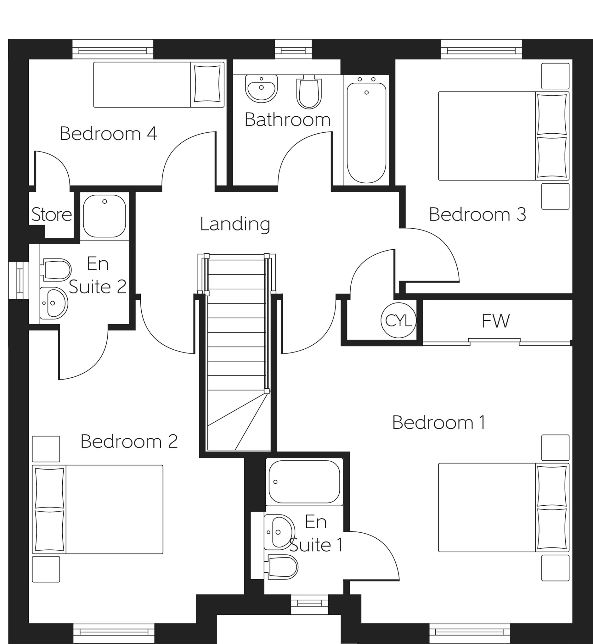 305, Main Street, Newmains floorplan