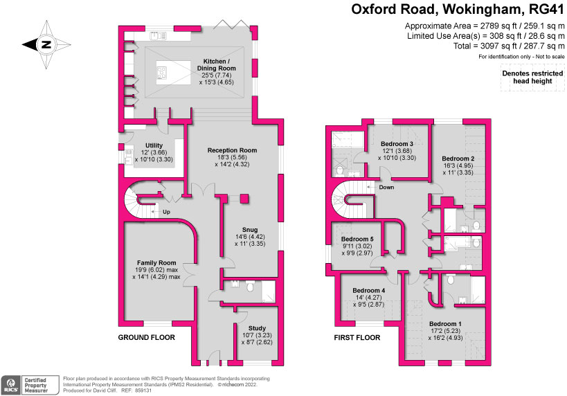 Oxford Road, Wokingham RG41, 5 bedroom detached house for sale