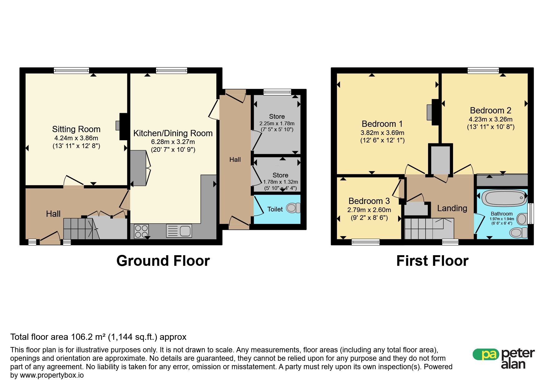 6, Oak Crescent, Monmouth floorplan