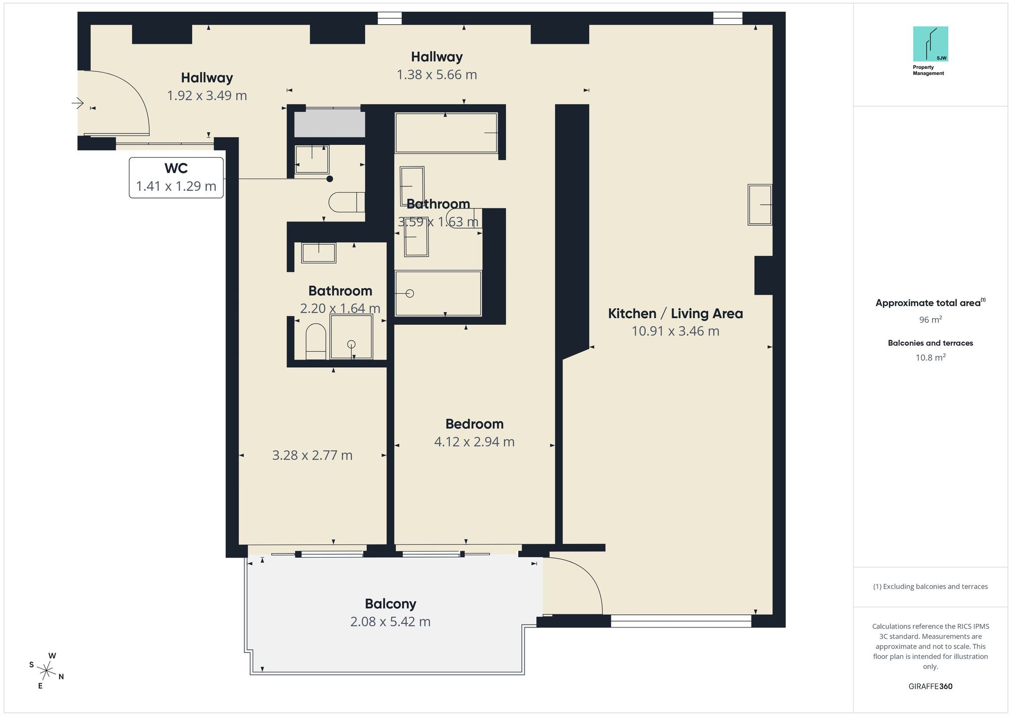 Apt 402, 37 Rathbone Place, London floorplan