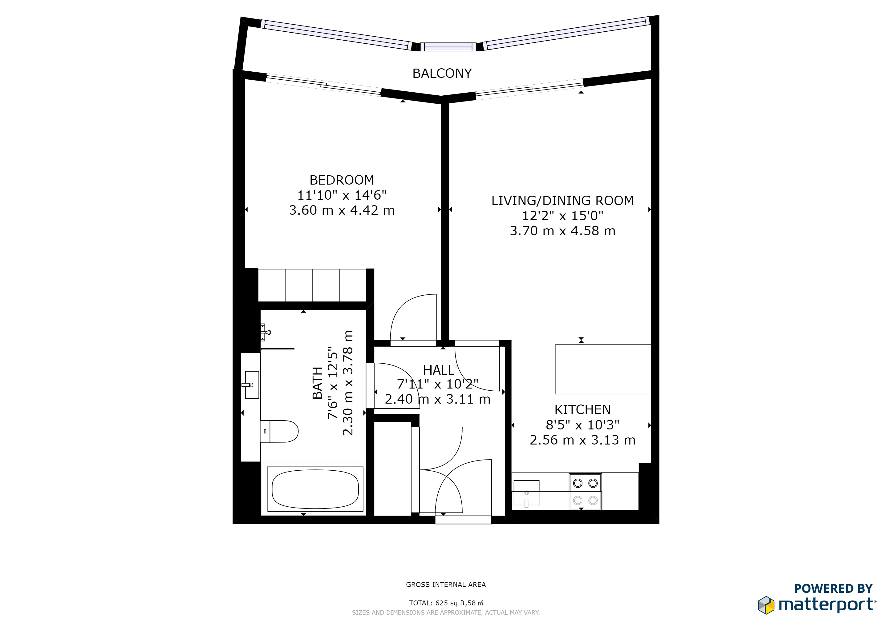 1 Bedrooms Flat to rent in 76 One Blackfriars, 1 Blackfriars Road, London SE1