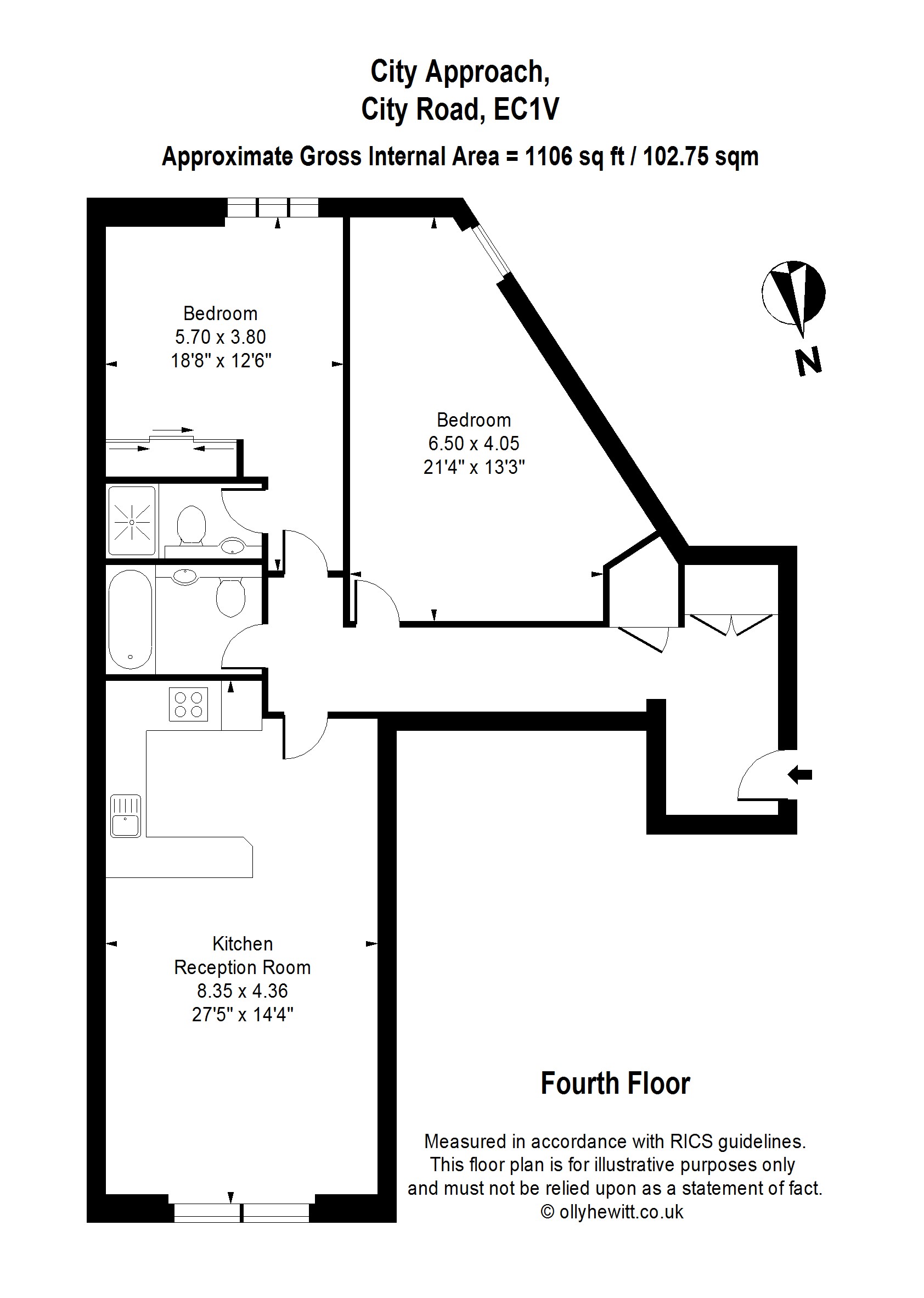 31 City Approach, 190, City Road, Old Street floorplan