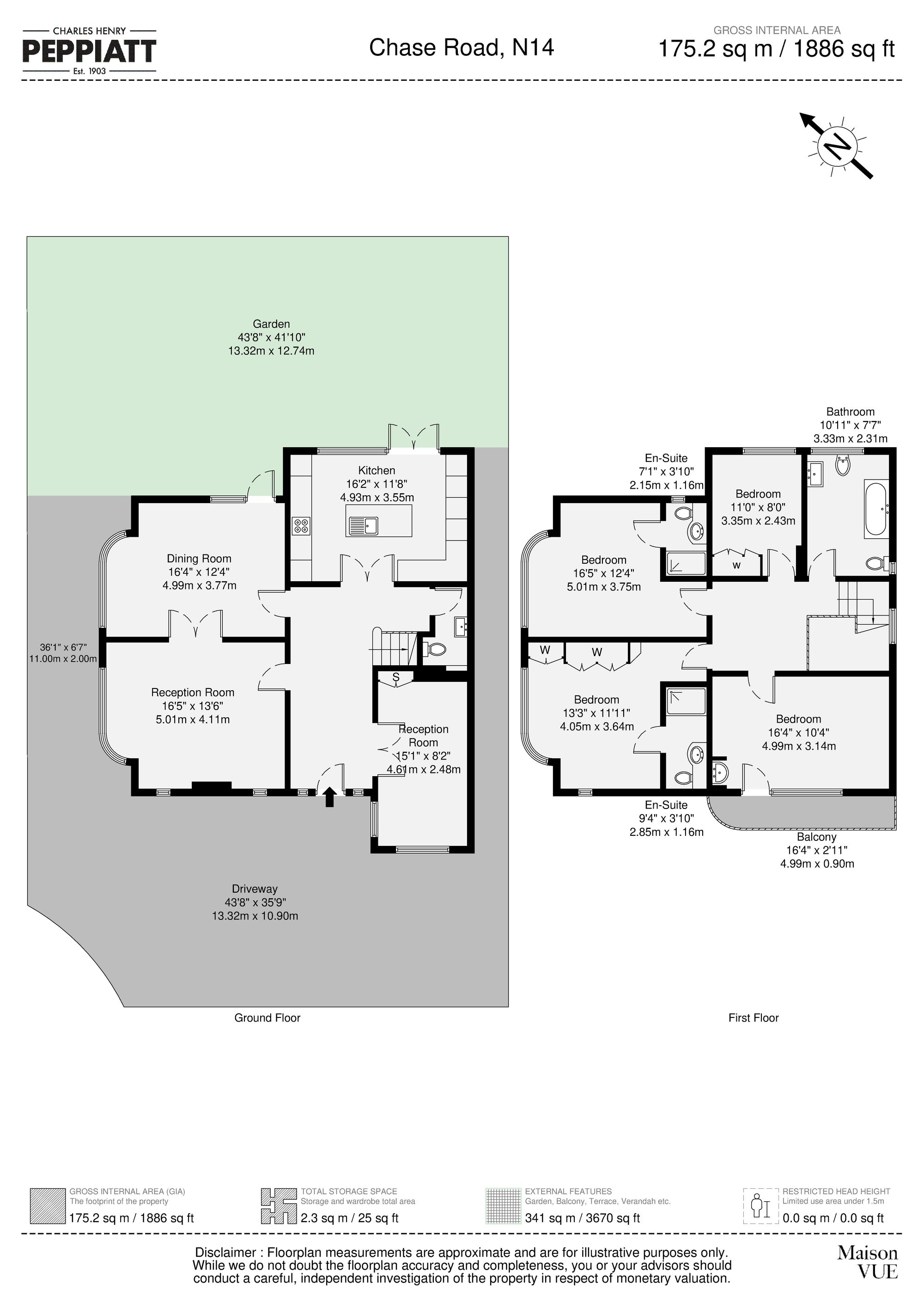 56 Chase Road, London floorplan