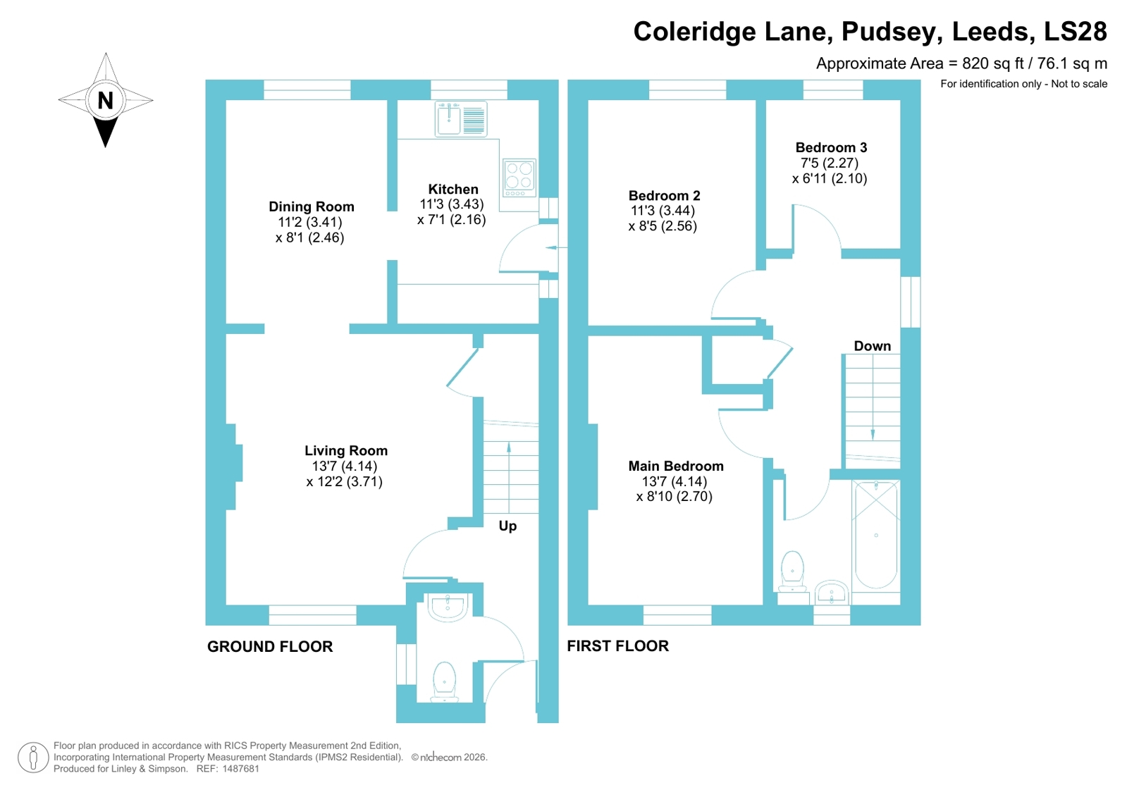 7, Coleridge Lane, Leeds floorplan