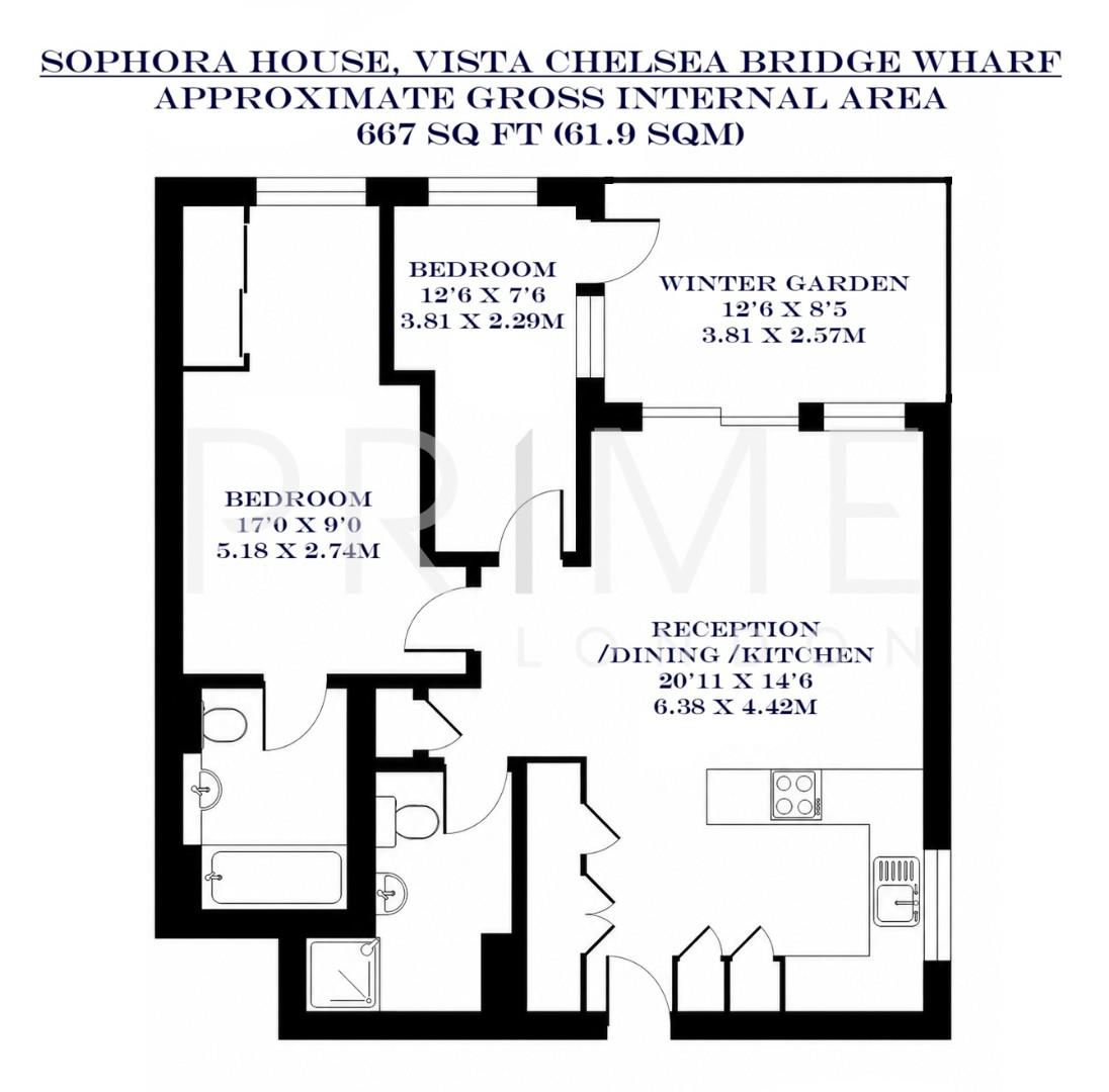 31, Sophora House, Vista Chelsea Bridge Wharf floorplan