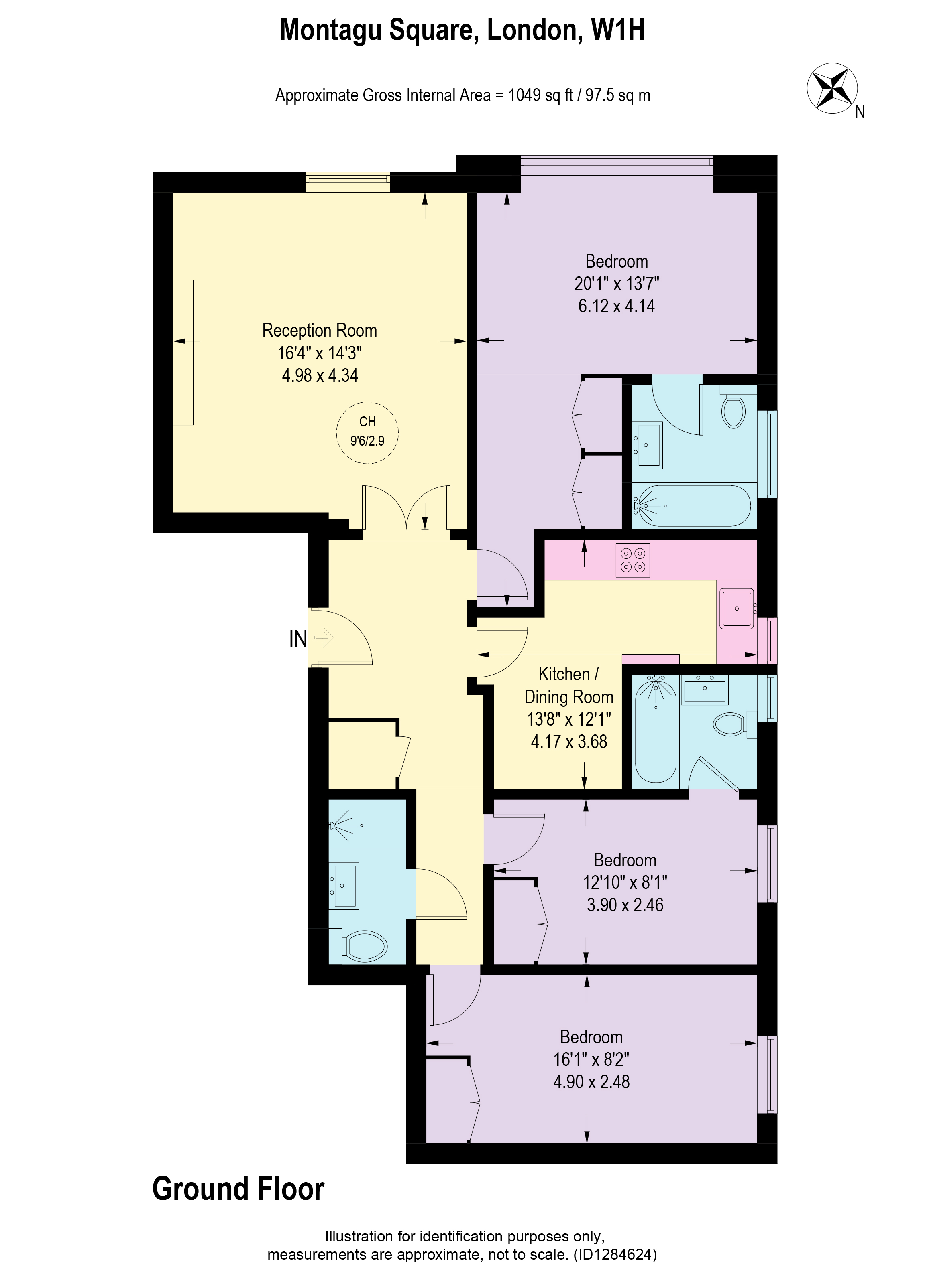 Montagu Square, London floorplan