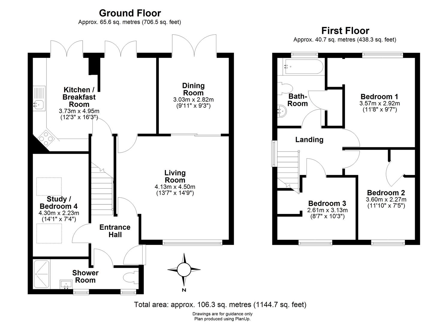 22, Shirley Close, Cambridge floorplan