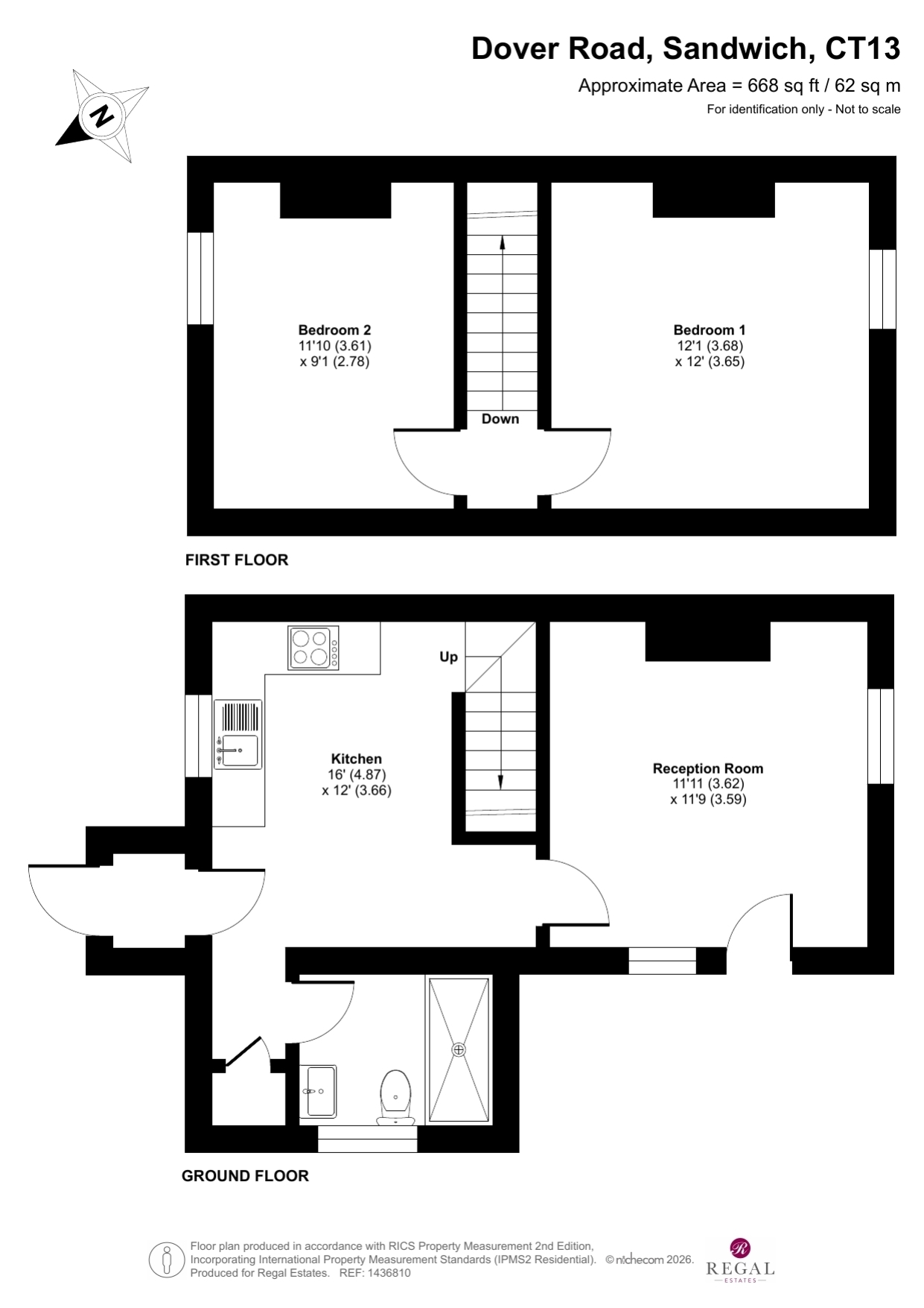50, Dover Road, Sandwich floorplan
