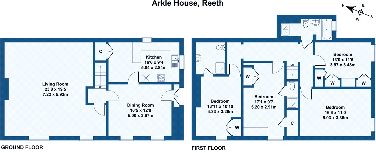Arkle House,, Reeth, North Yorkshire floorplan