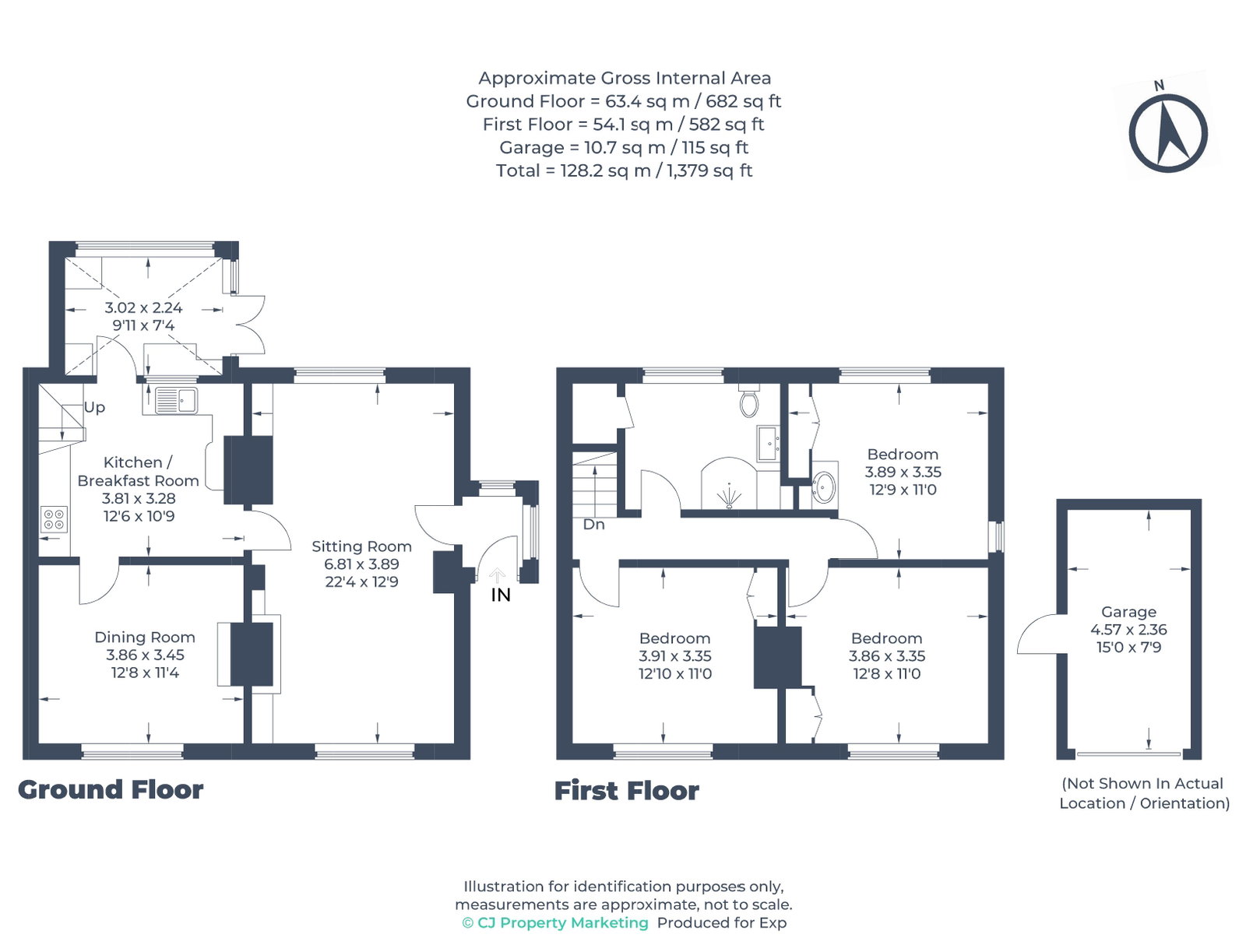 Bowling Green Cottage, Buntingford floorplan