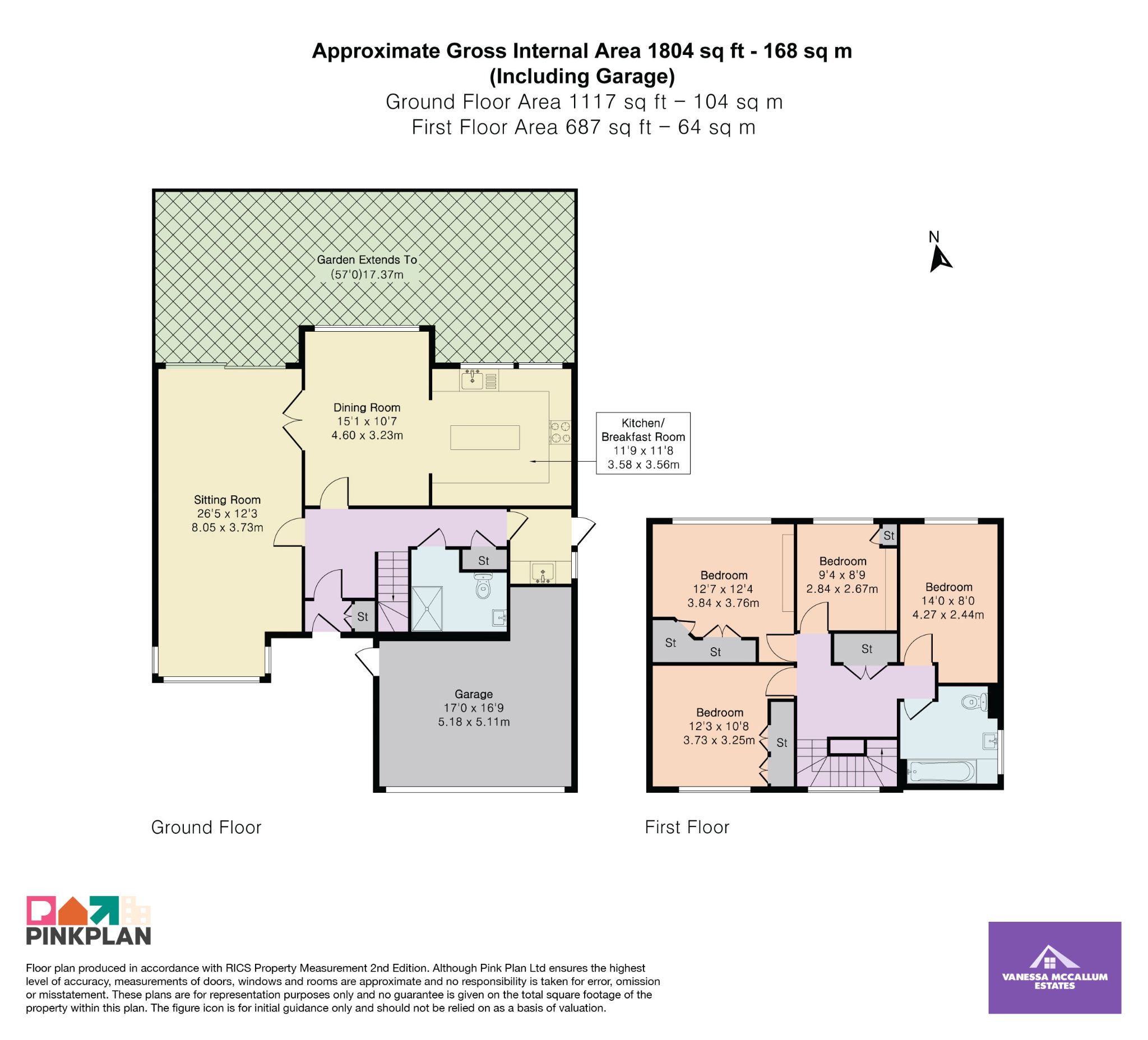 2 Wain Close, Potters Bar floorplan