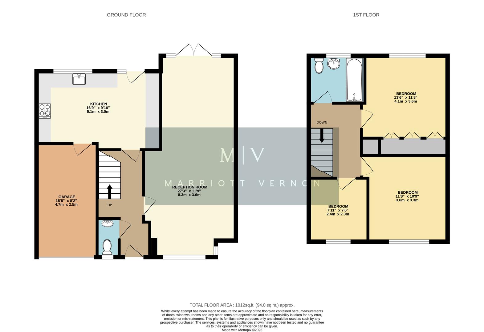 94, Purley Downs Road, South Croydon floorplan