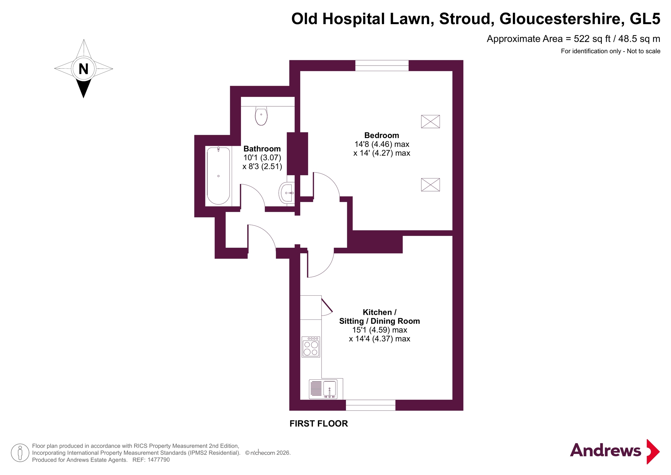 14, Old Hospital Lawn, Gloucestershire floorplan