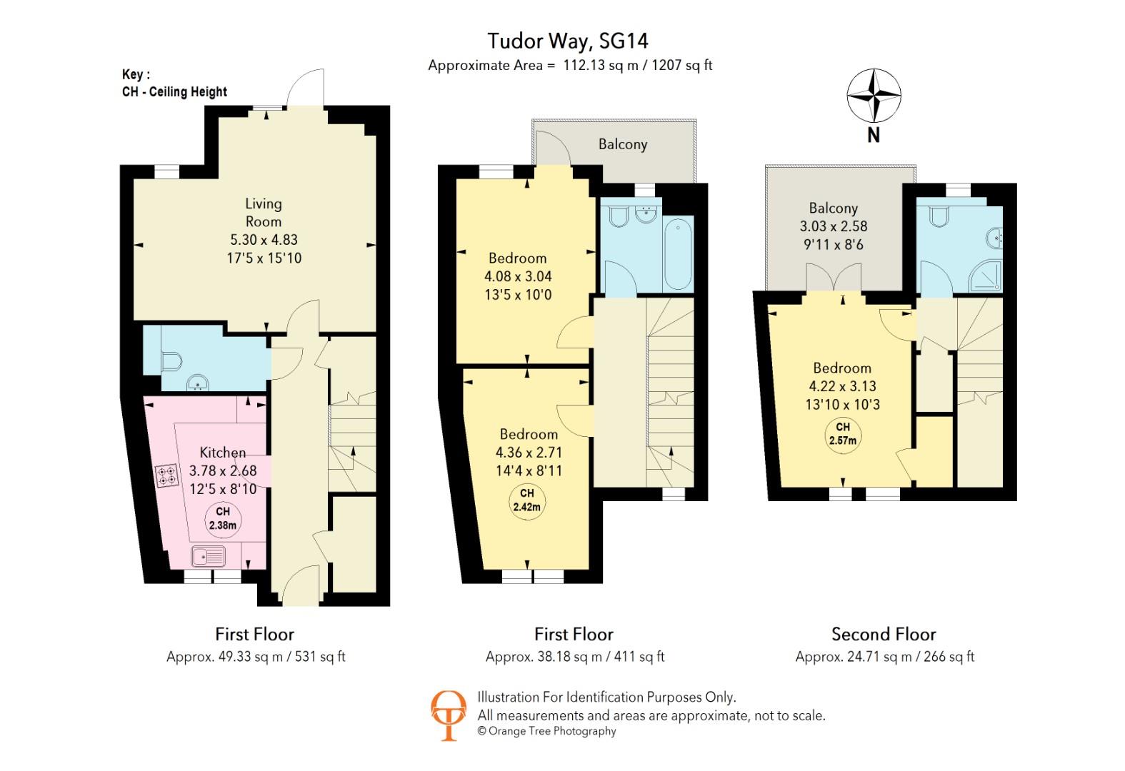 129, Tudor Way, Hertford floorplan